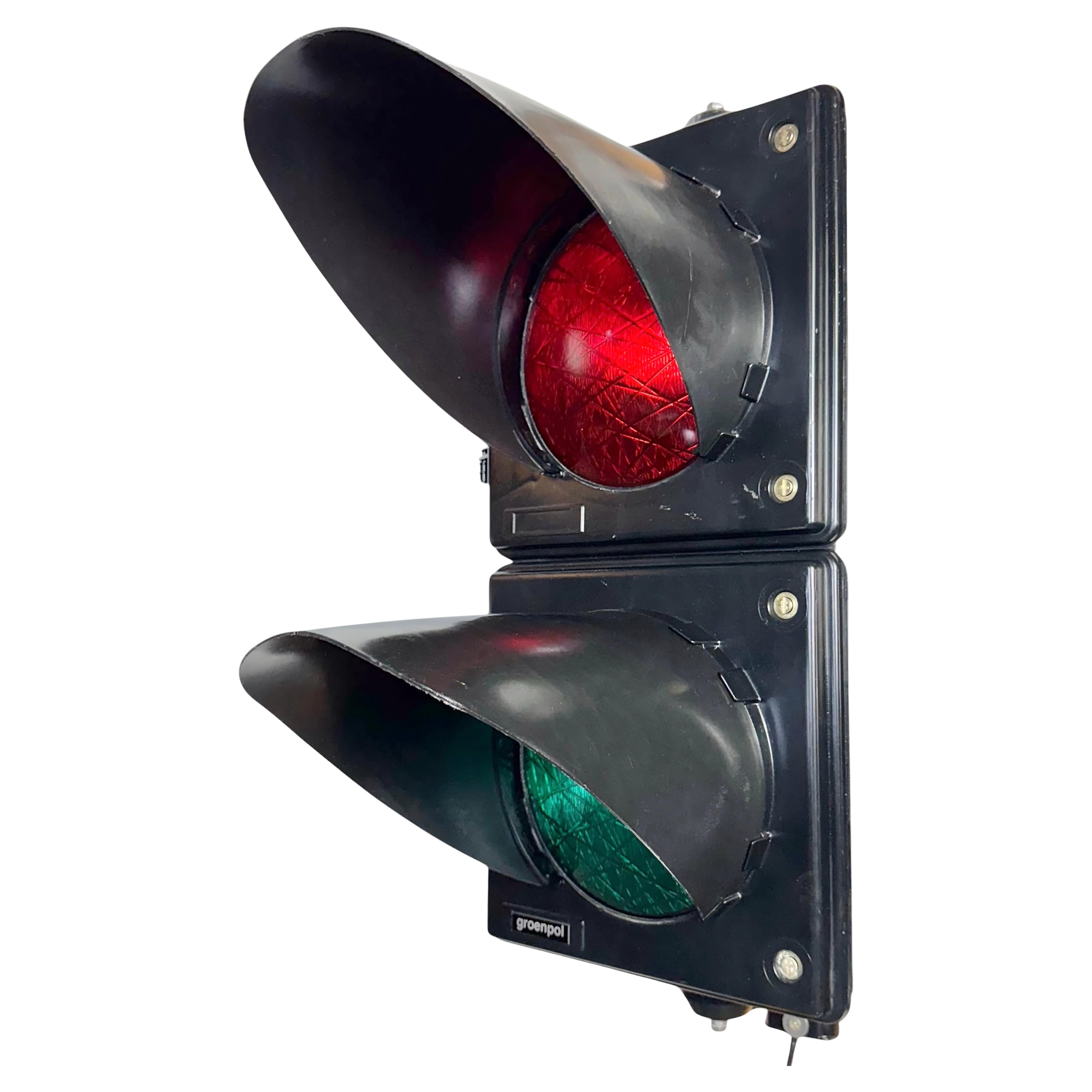Vintage Industrial Traffic Lights,  1980s