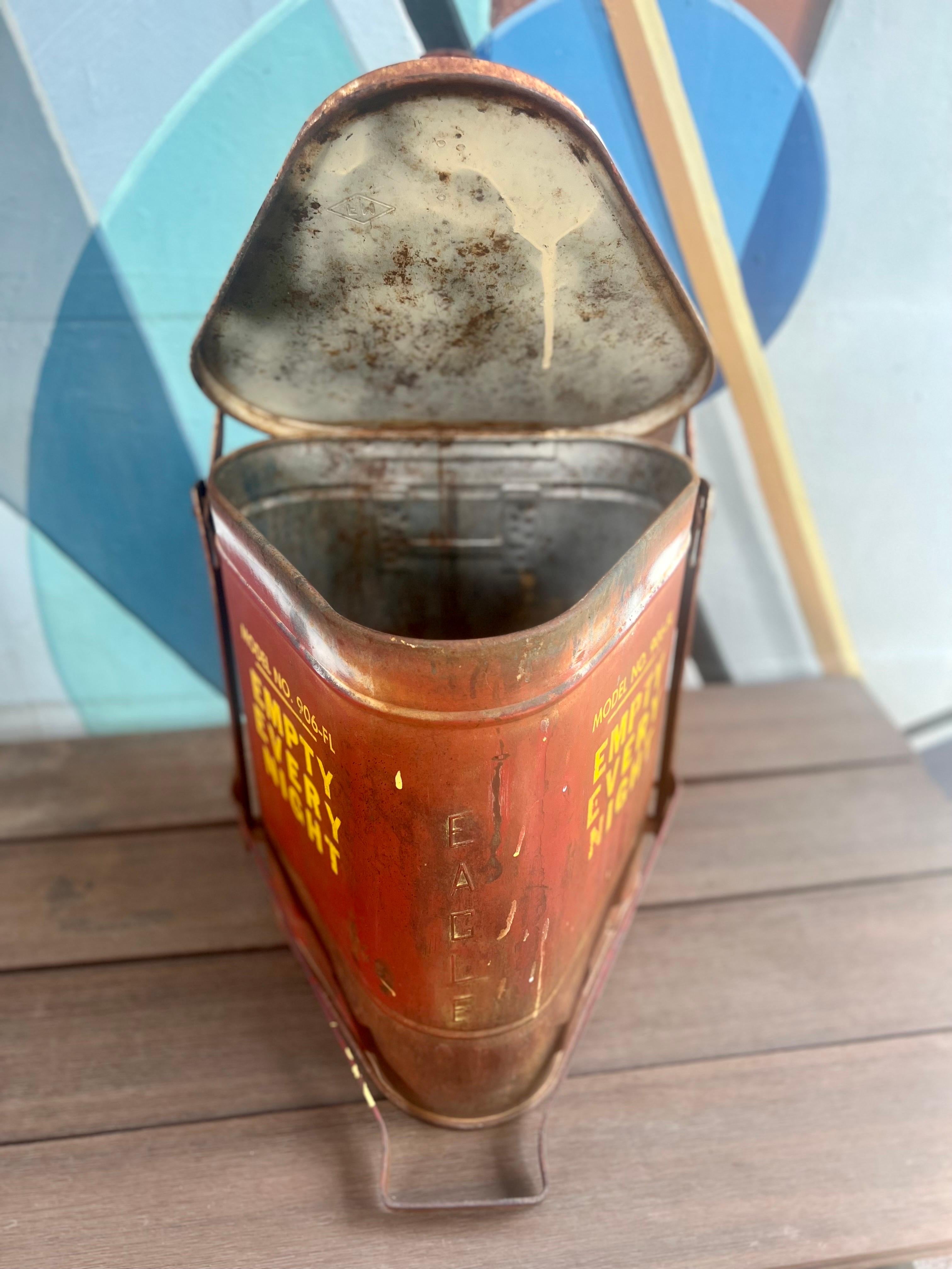 American Vintage Industrial Trash Can  