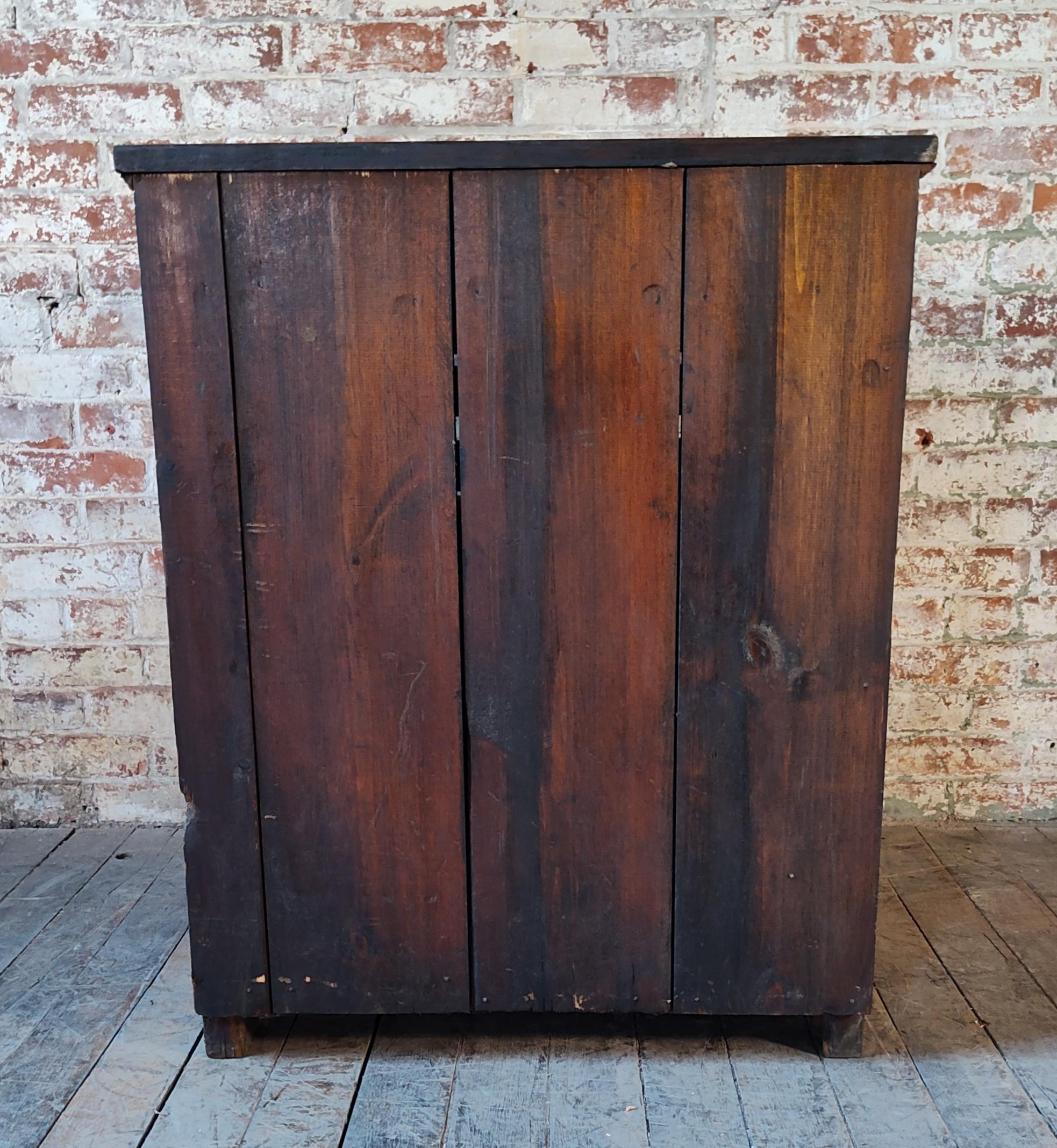 Vintage Industrial Tray Storage Cabinet For Sale 4