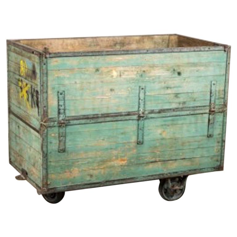 Vintage Industrial Trolley Carts, 20th Century For Sale