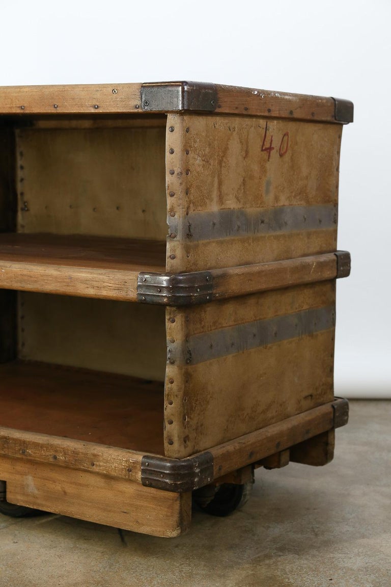 Vintage Industrial Trolley at 1stDibs