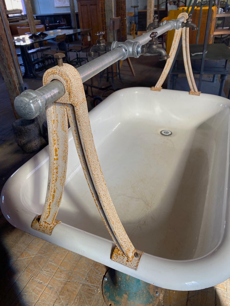 Vintage Industrial Trough Sink For Sale at 1stDibs