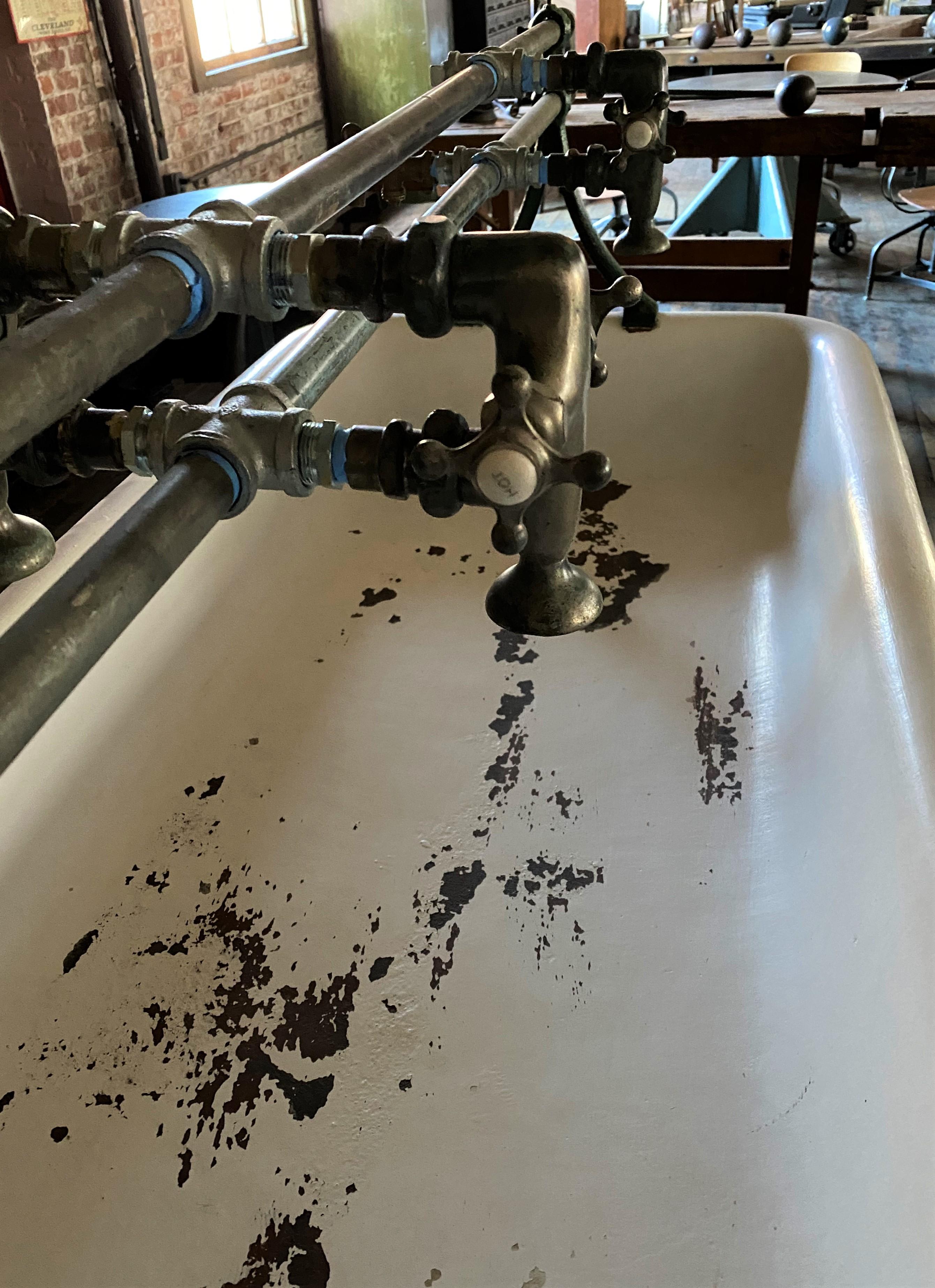 American Vintage Industrial Trough Sink