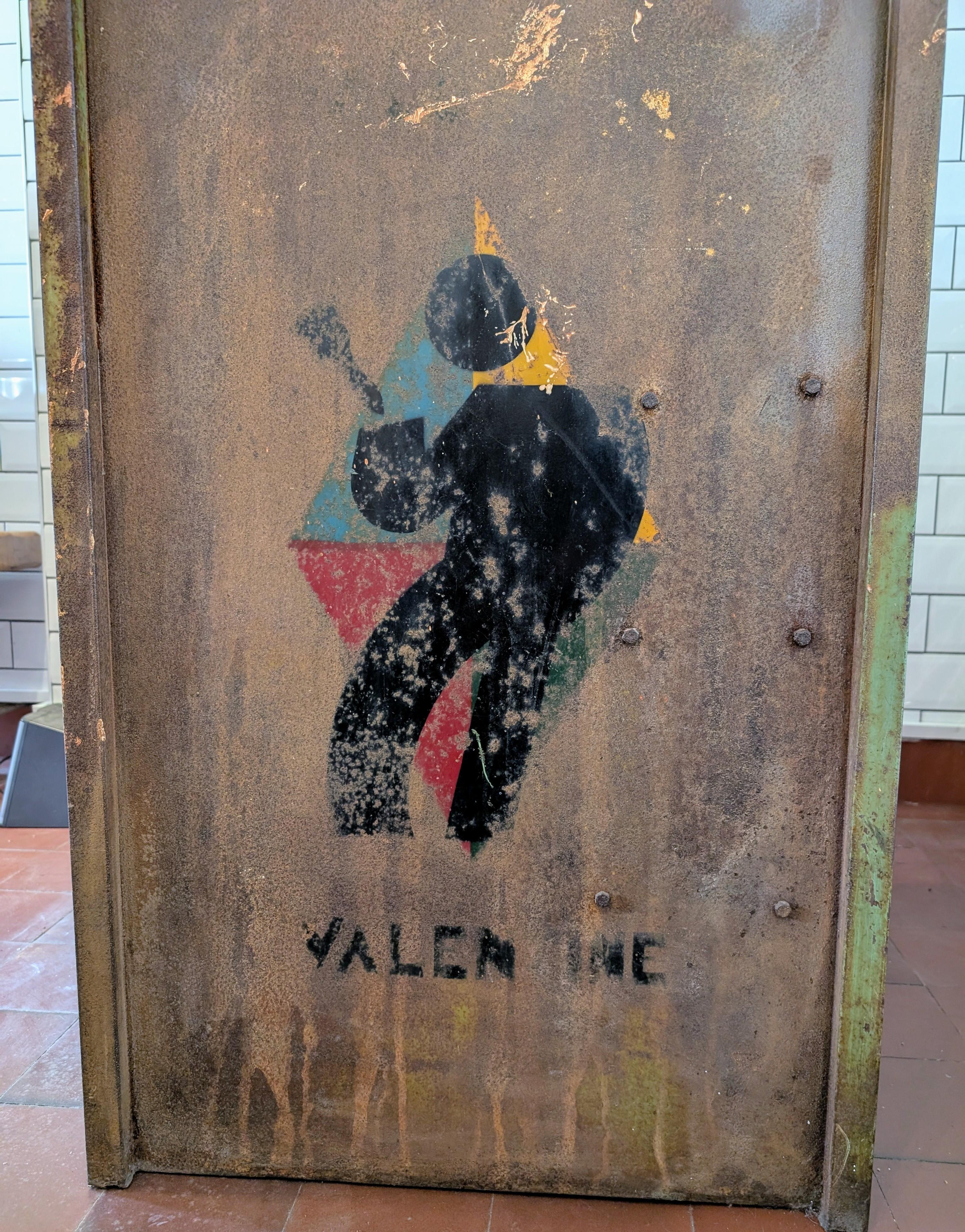 Armadietto industriale Valentine d'epoca / bancone Charles Loupot, Francia anni '30 in vendita 3