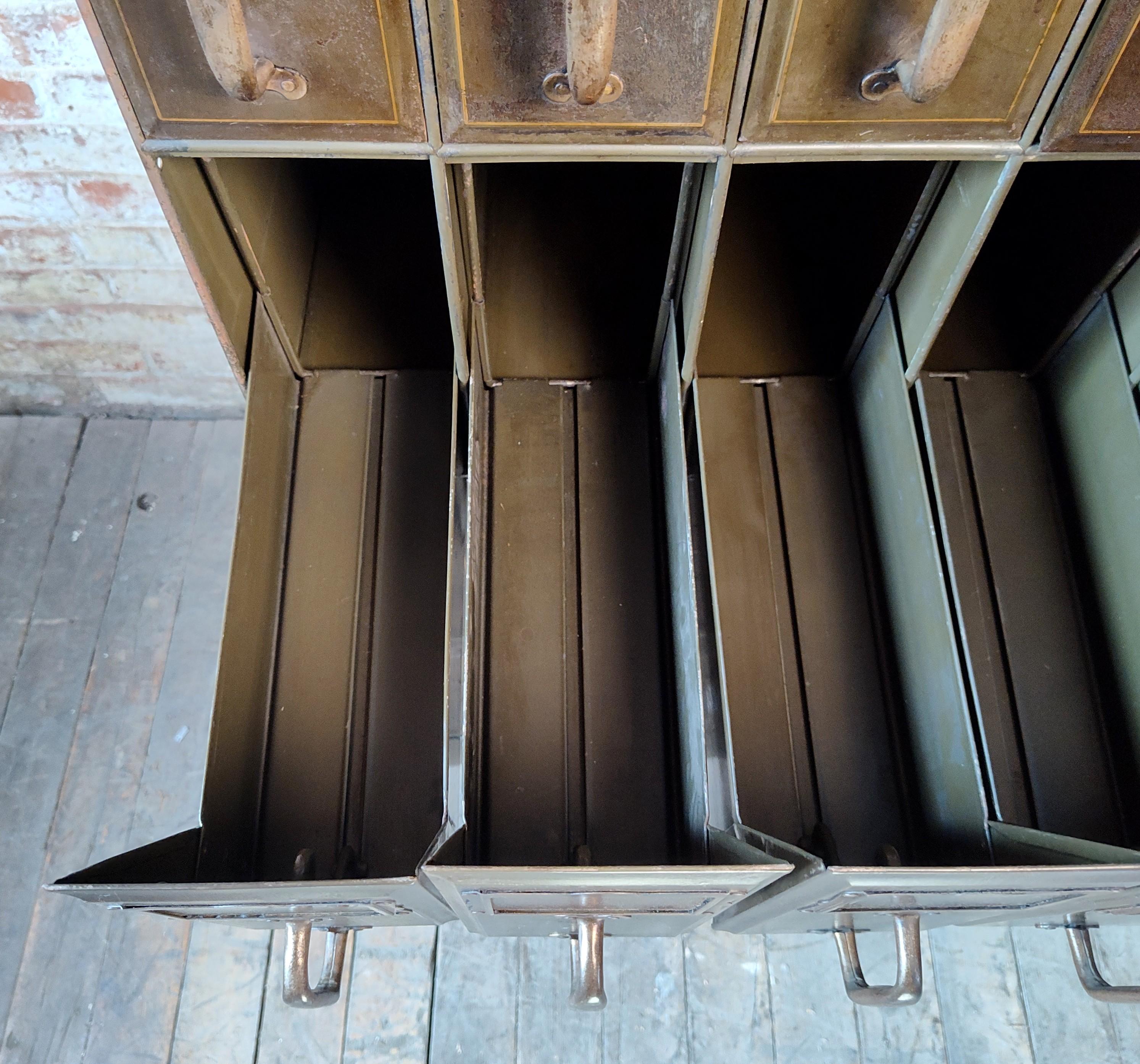 Vintage Industrial Vertical Card Catalogue For Sale 4
