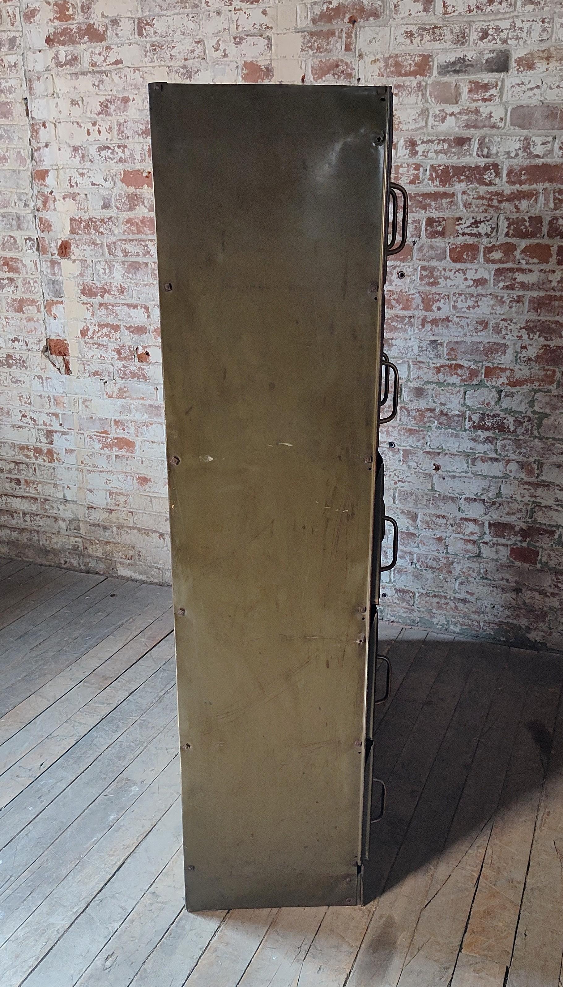 Vintage Industrial Vertical Card Catalogue For Sale 7