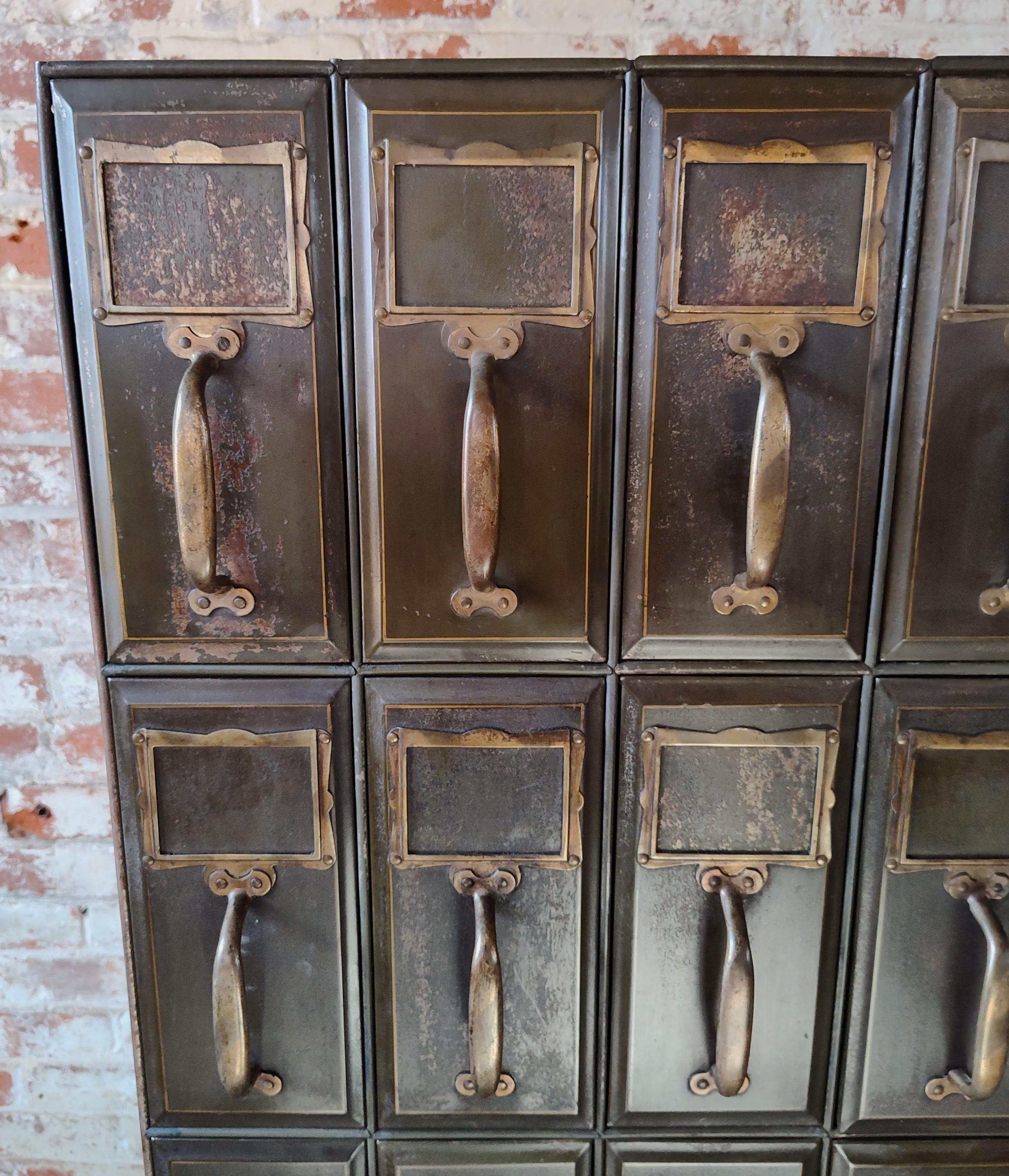 Vintage Industrial Vertical Card Catalogue For Sale 2