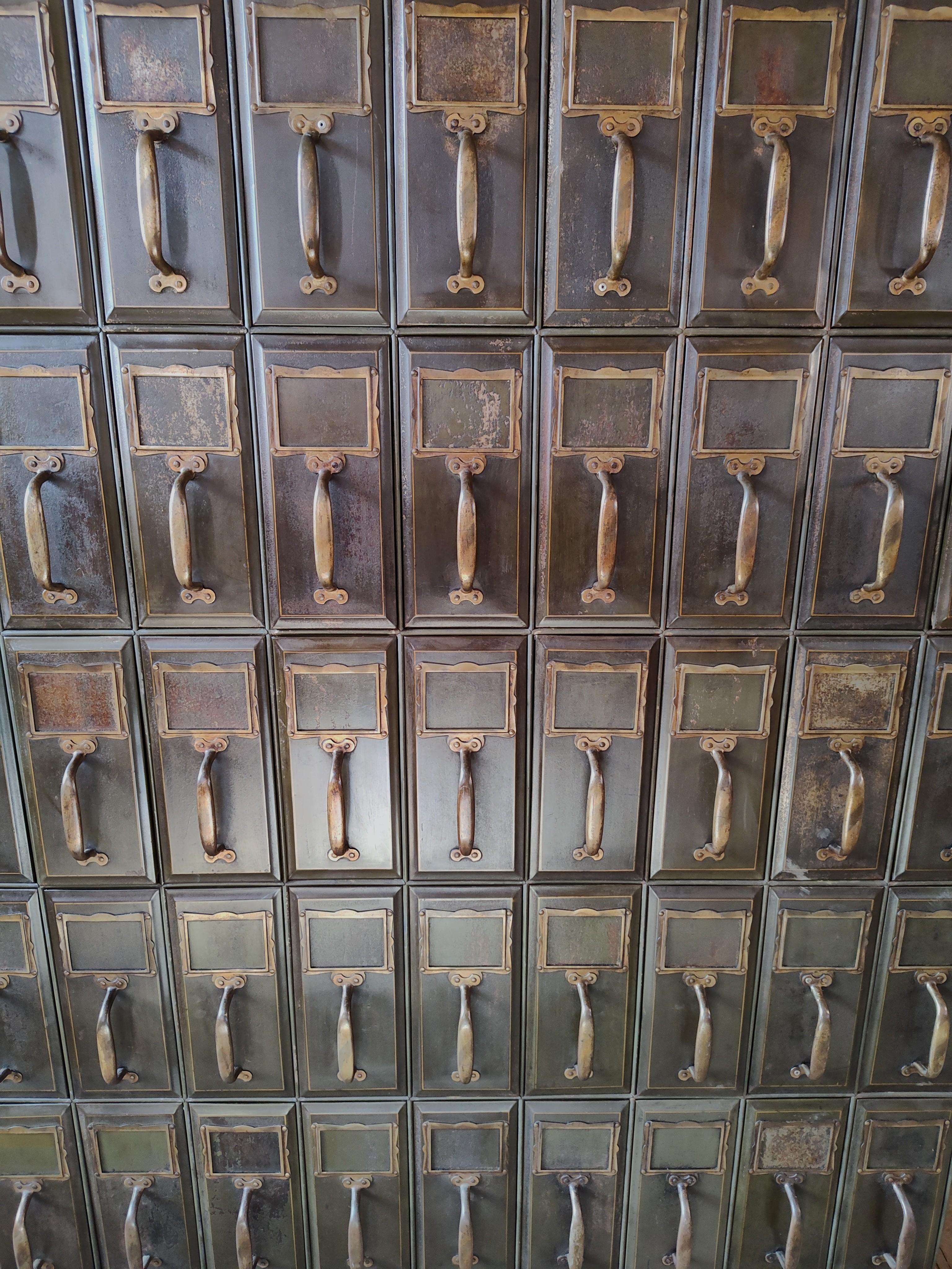 Vintage Industrial Vertical Card Catalogue For Sale 3