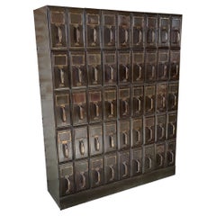 Vintage Industrial Vertical Card Catalogue