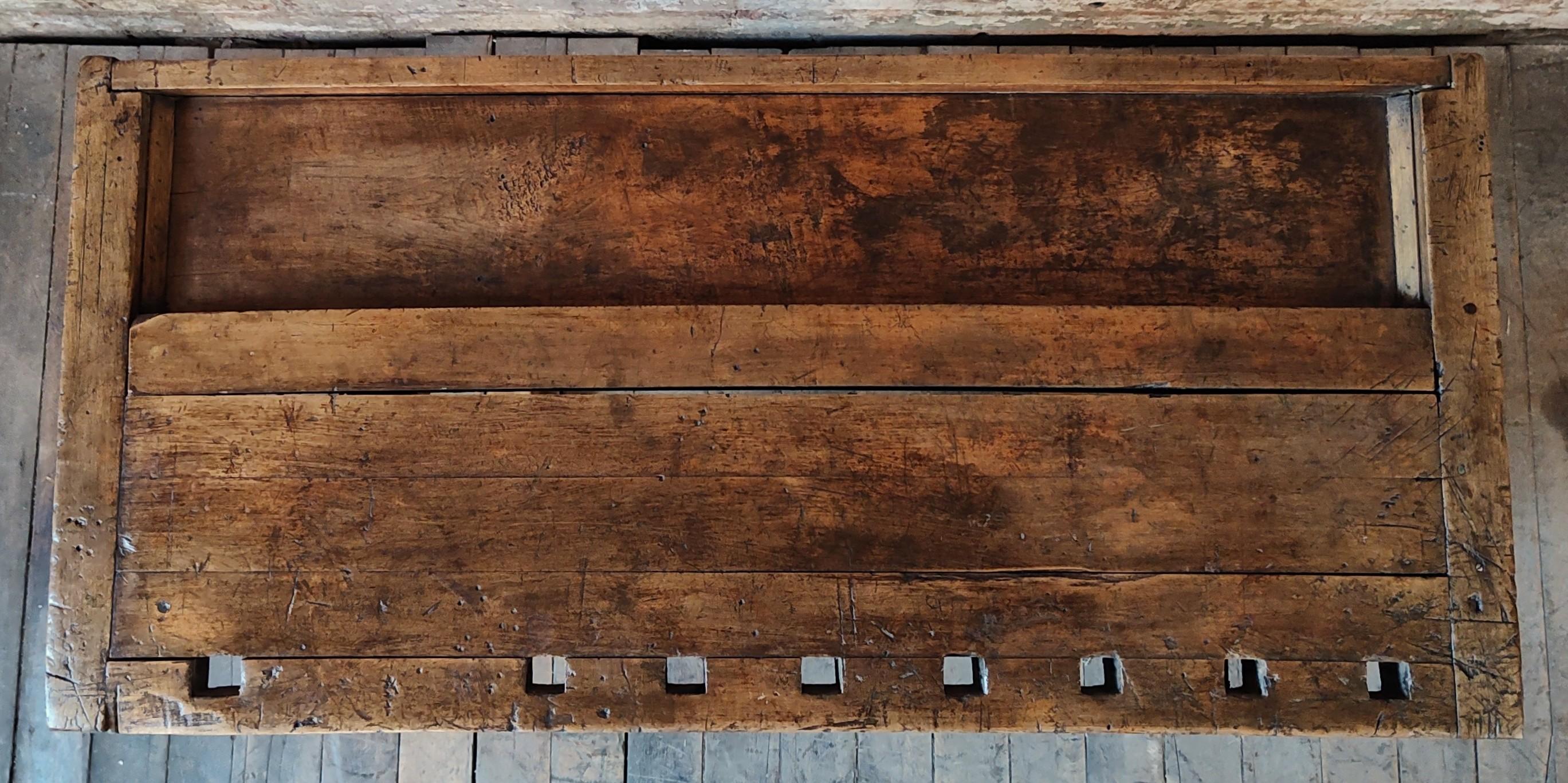 20th Century Vintage Industrial Viseless Workbench / Table For Sale