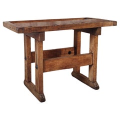 Vintage Industrial Viseless Workbench / Table