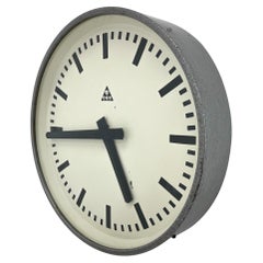 Used Industrial Wall Clock by Pragotron, 1950s