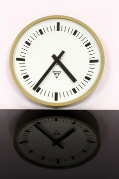 Vintage Industrial Wall Clock from Pragotron, 1970s
