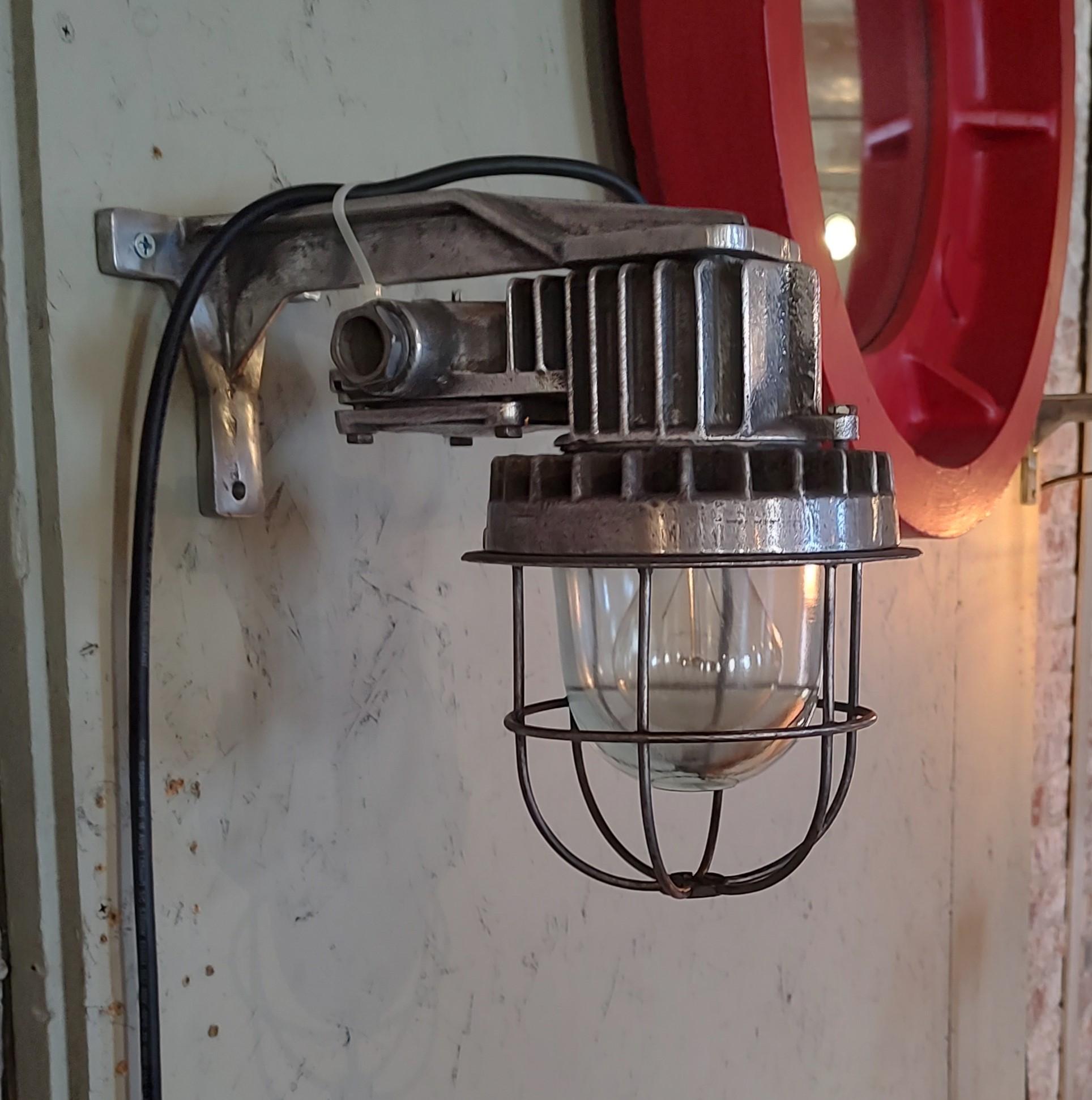 Vintage Industrial Wall Sconce #1 For Sale 2