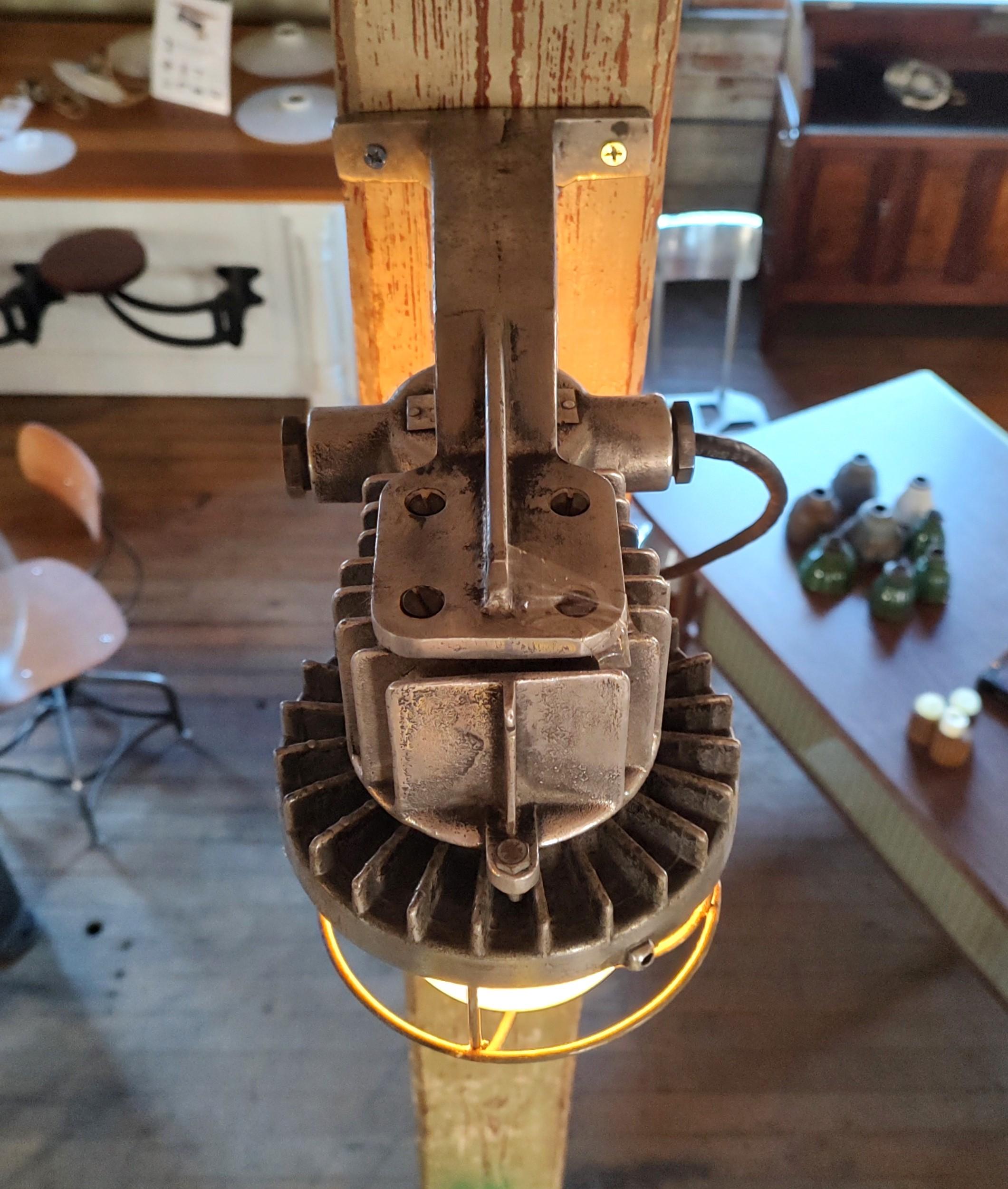 20th Century Vintage Industrial Wall Sconce #2 For Sale