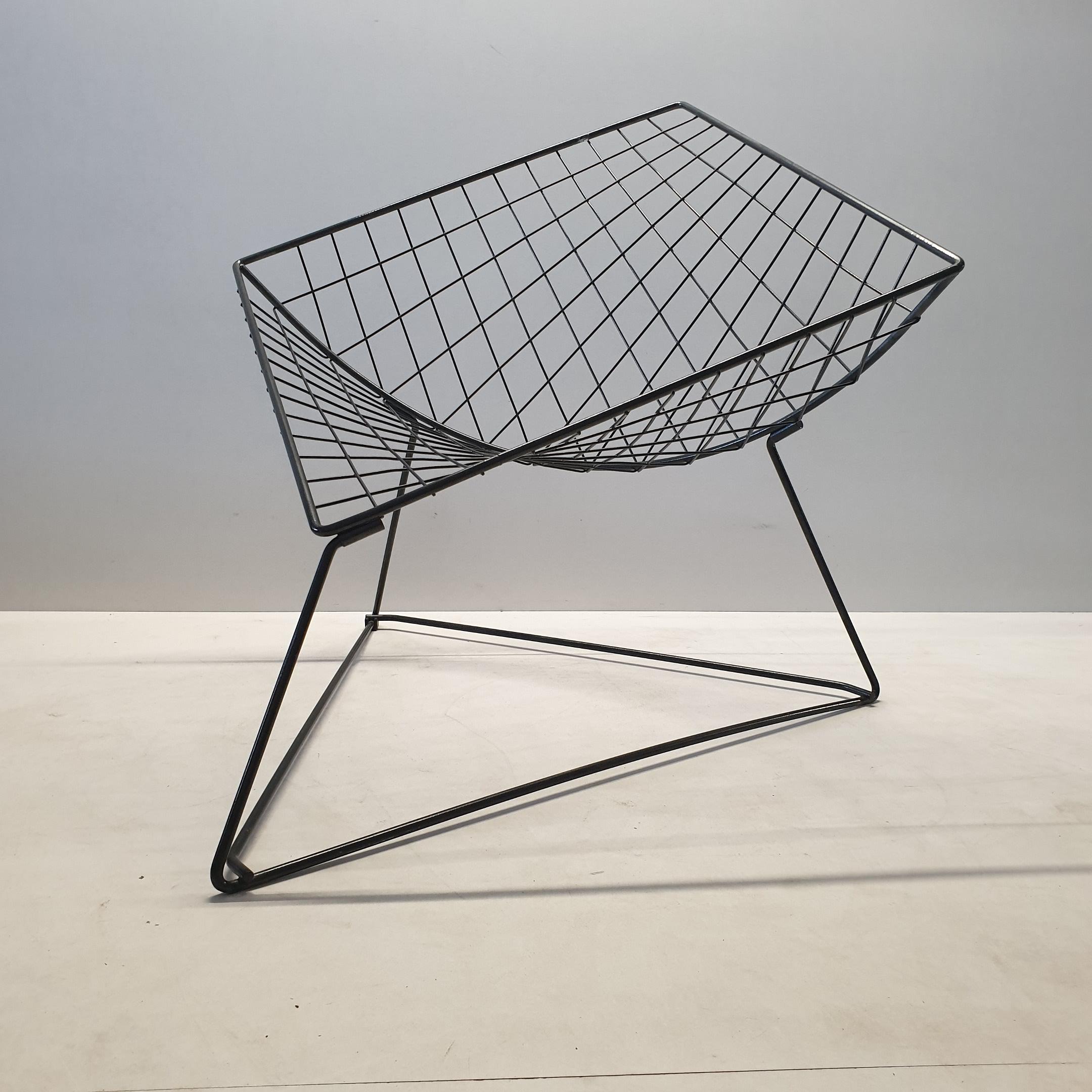 Vintage Industrial Wire Lounge Chair 