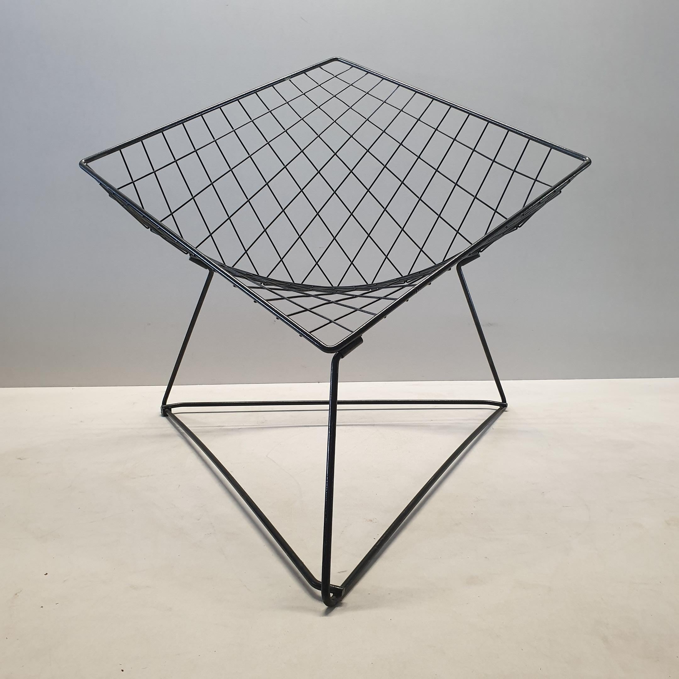 Vintage Industrial Wire Lounge Chair 