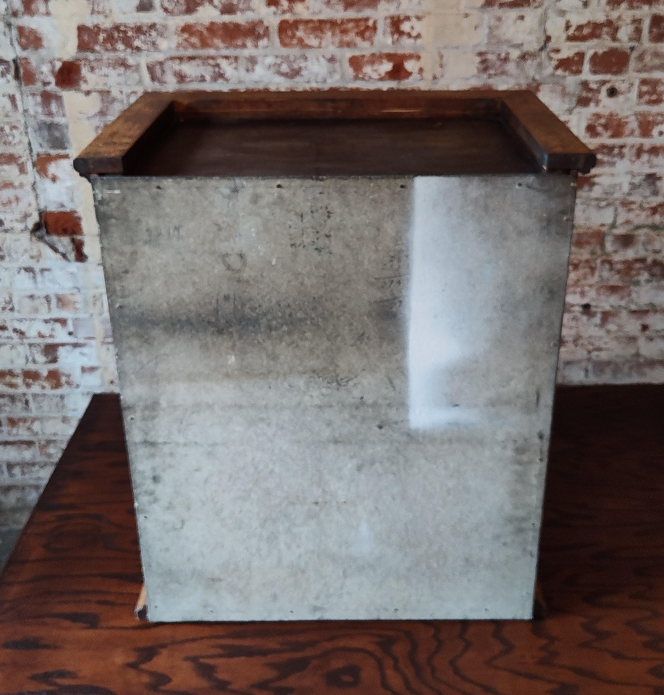 Vintage Industrial Wooden Cabinet For Sale 9
