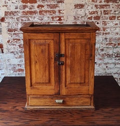 Vintage Industrial Wooden Cabinet