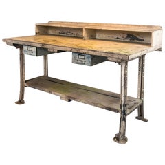 Vintage Industrial Work Desk