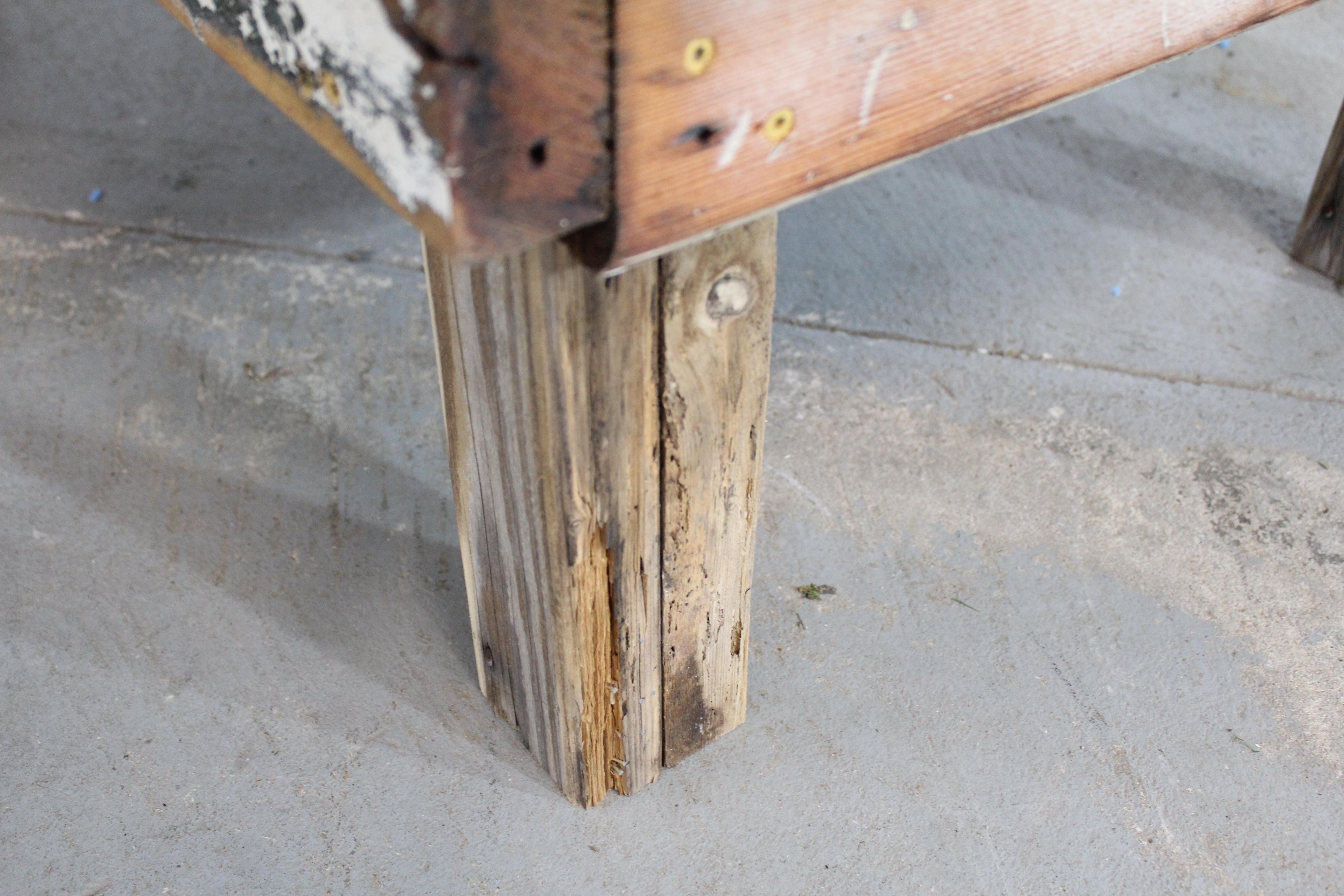 Vintage Industrial Workbench Rustic Farm Coffee Table 3