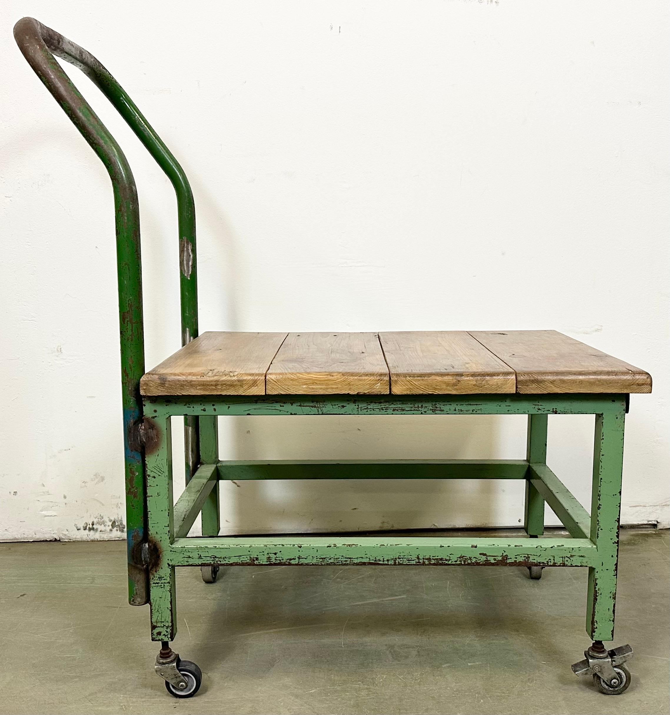 Vintage Industrial Workshop Trolley, 1960s In Good Condition For Sale In Kojetice, CZ