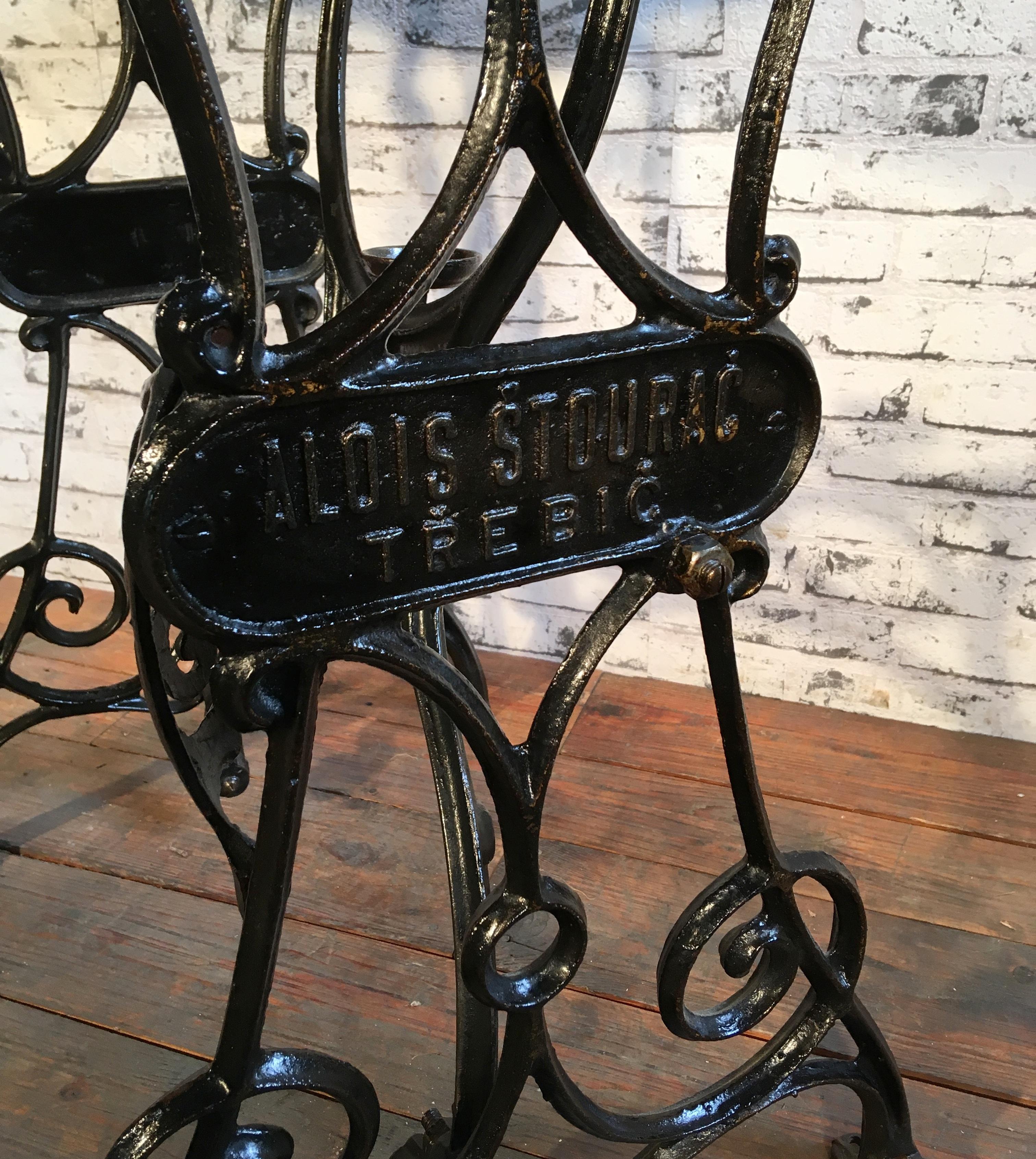 Cast Vintage Industrial Worktable, 1930s