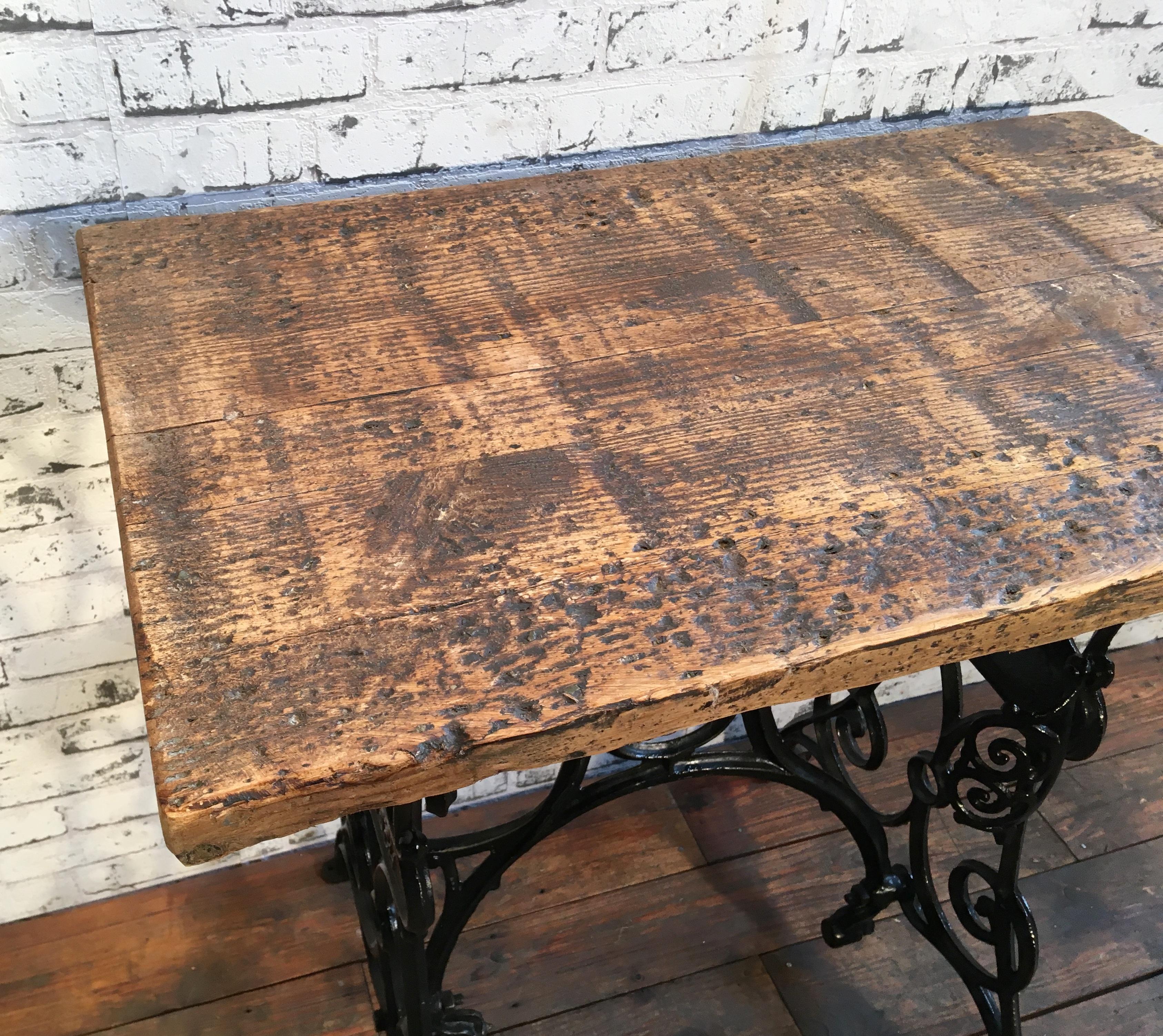 Vintage Industrial Worktable, 1930s In Good Condition In Kojetice, CZ