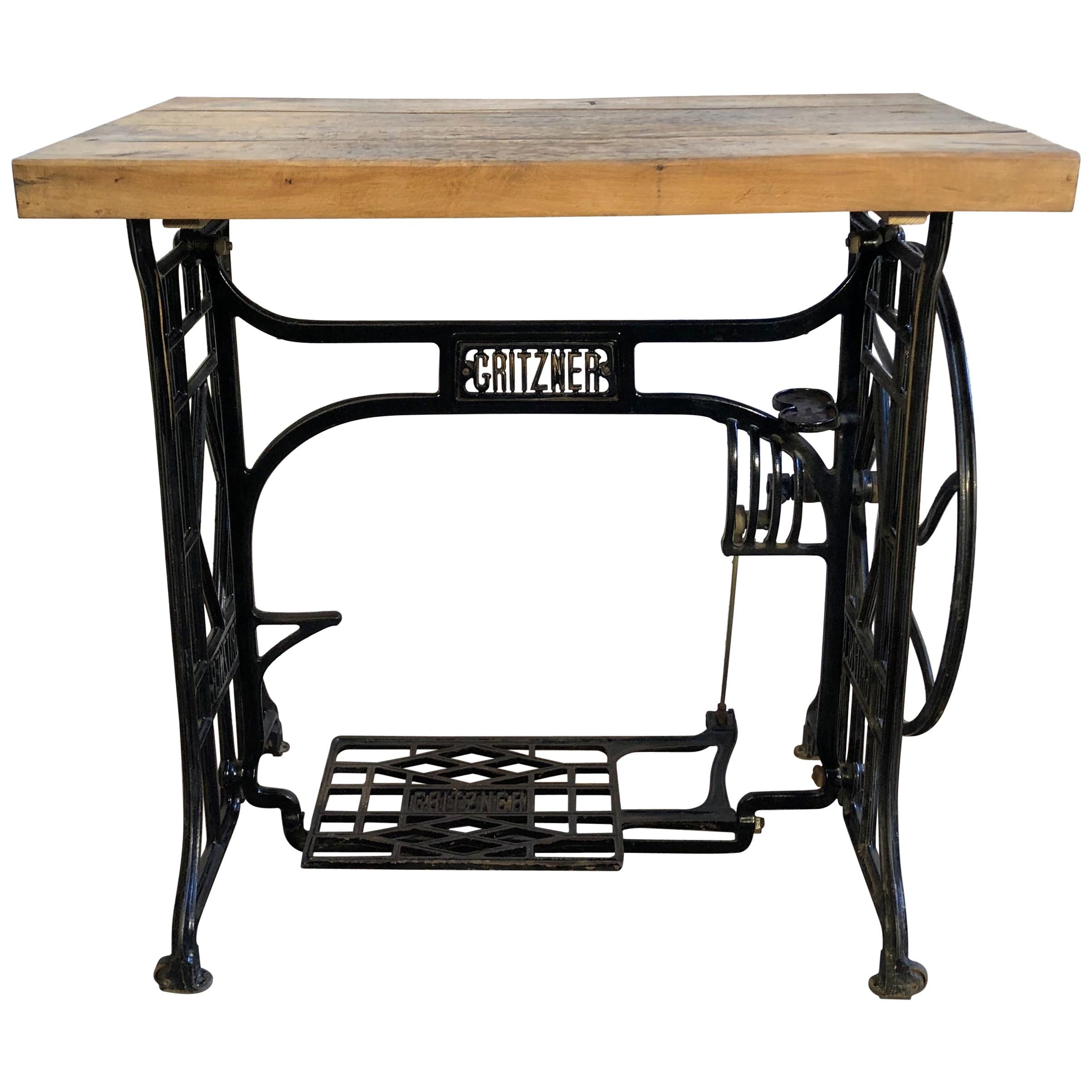 Vintage Industrial Worktable, 1930s