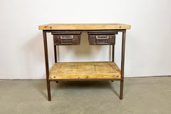 Vintage Industrial Worktable, 1960s