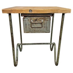 Vintage Industrial Worktable, 1960s