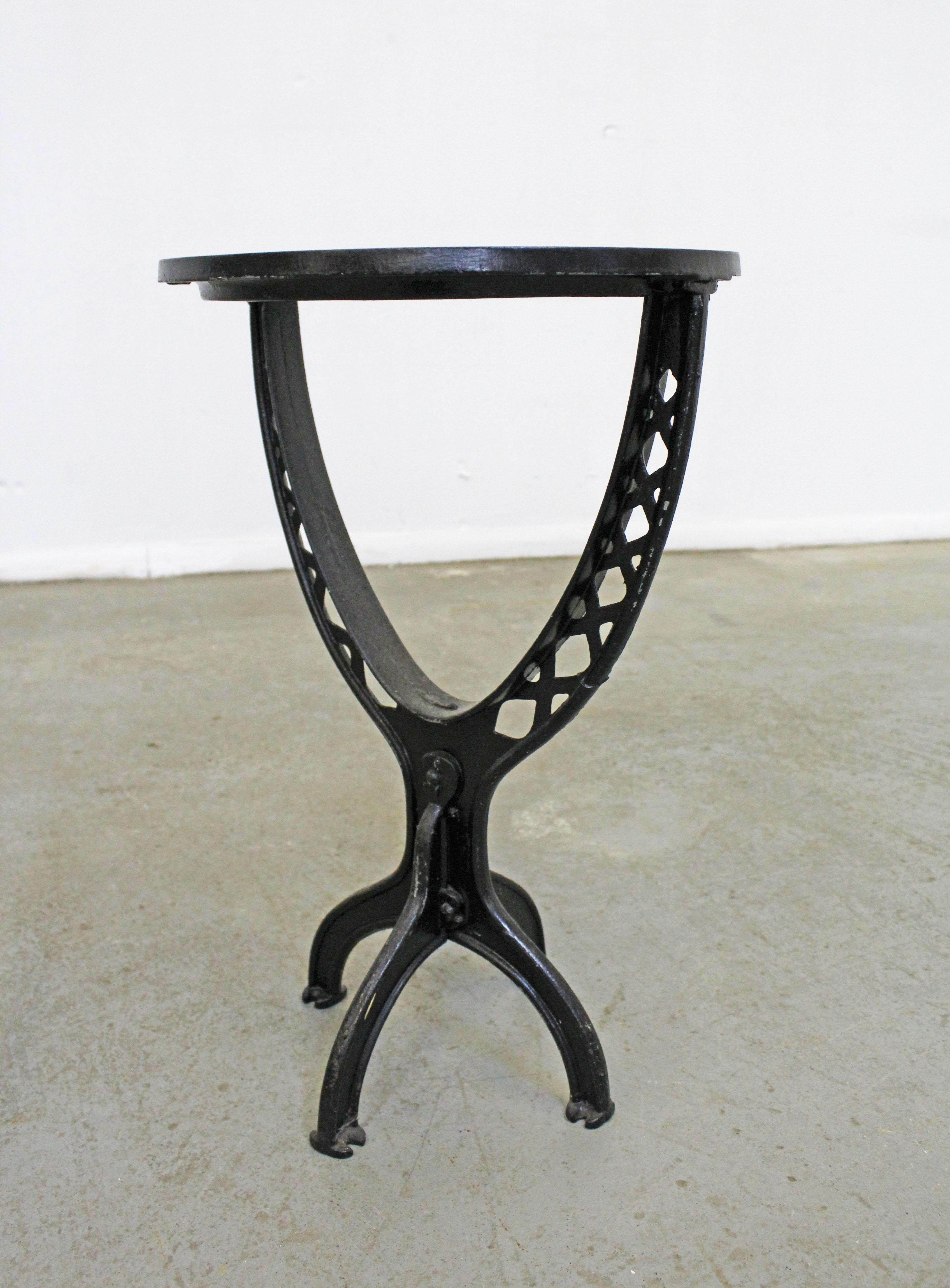 vintage wrought iron end tables