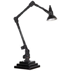 Vintage Industrial WW2 RAF Bomber Navigators Desk Lamp, c.1940