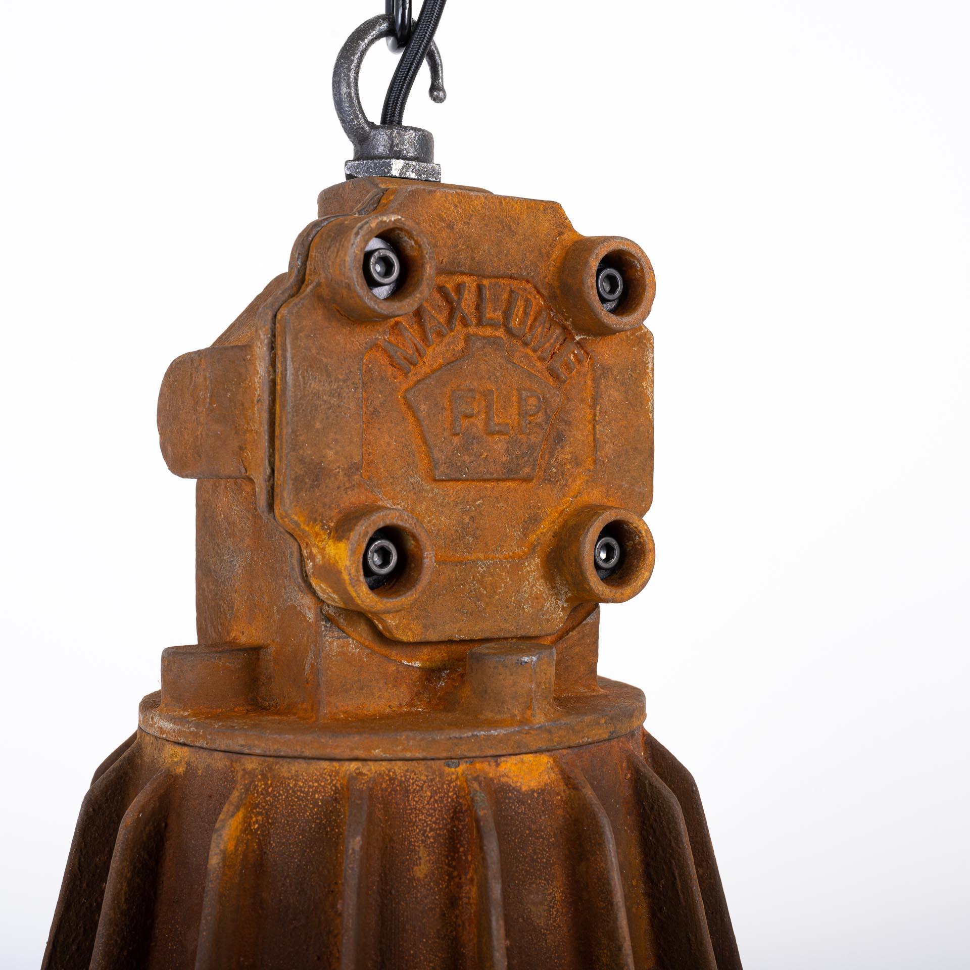 Britannico Lampade a sospensione vintage industriali XL ignifughe di Maxlume in vendita