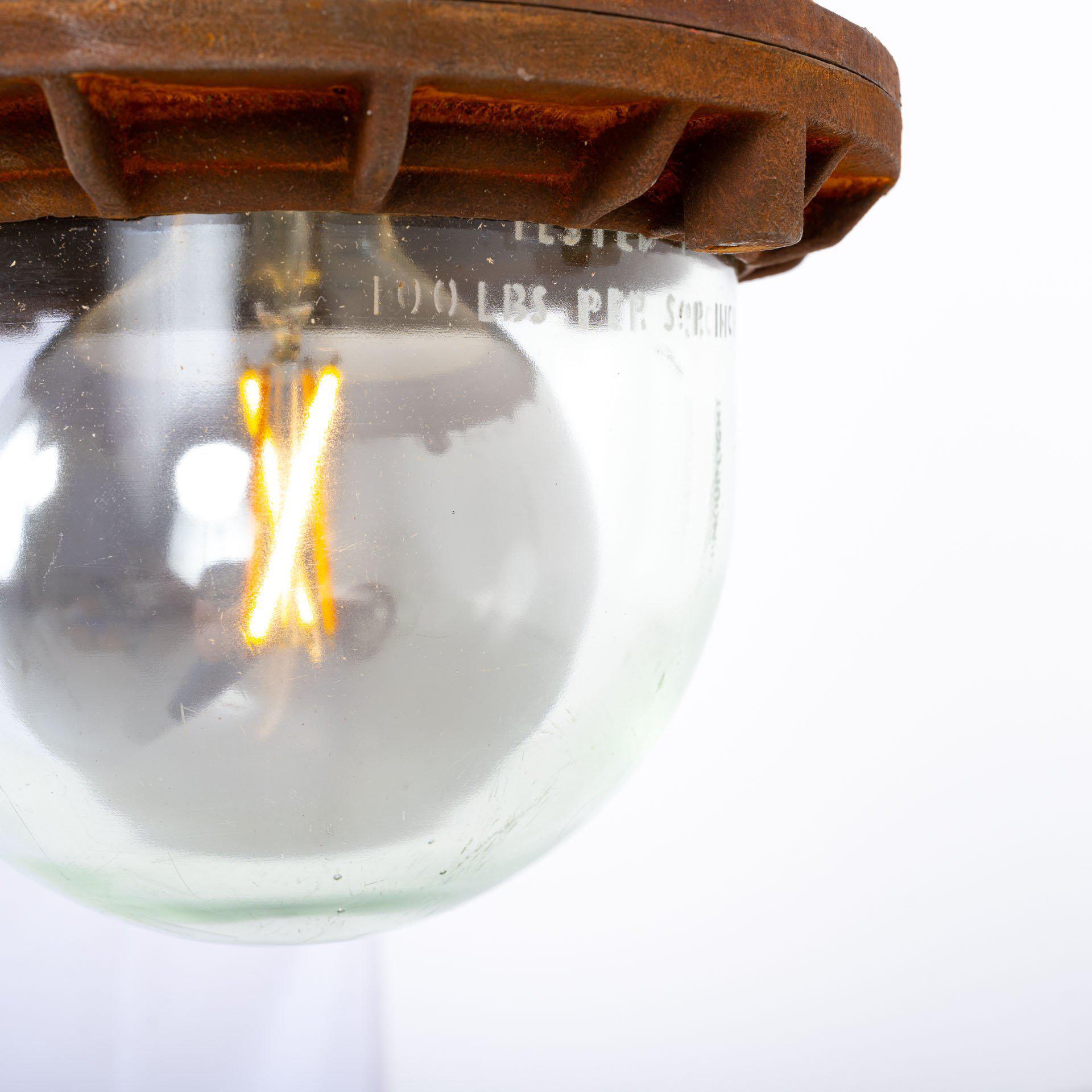Lampade a sospensione vintage industriali XL ignifughe di Maxlume In condizioni buone in vendita a Nottingham, GB