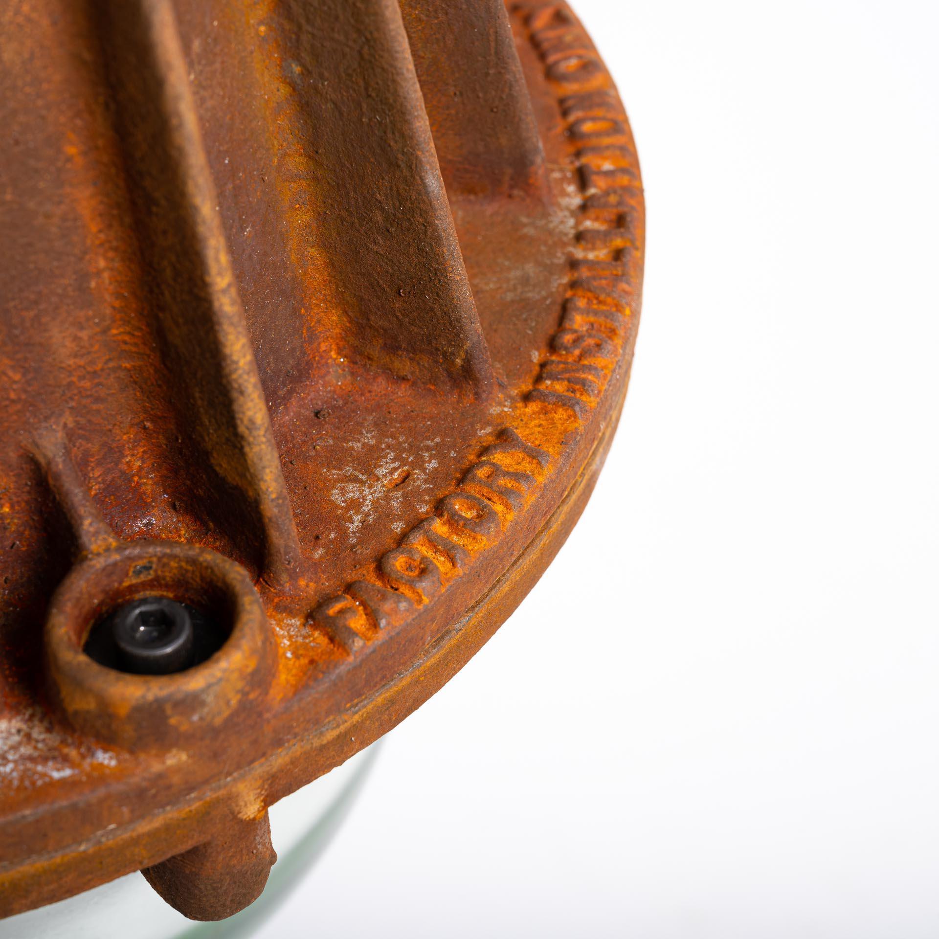Acciaio Lampade a sospensione vintage industriali XL ignifughe di Maxlume in vendita