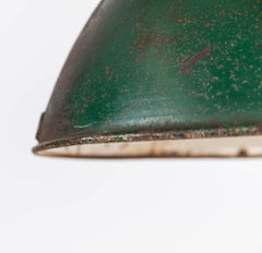 Vintage Industrial XL GEC Cargo Enamel Pendant Light, C.1930