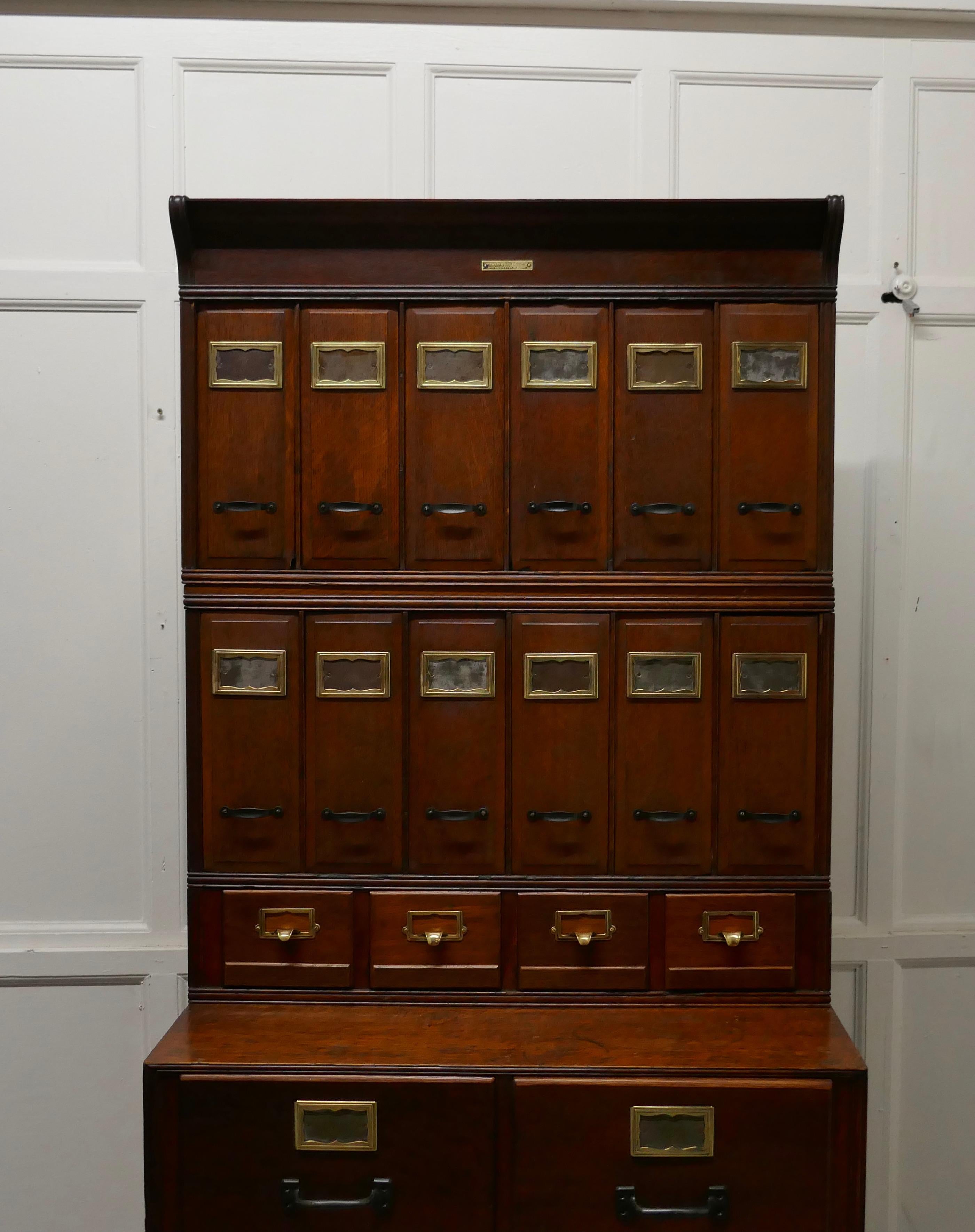Vintage Industrie Yawman and Erbe Stapeln Aktenschrank (Edwardian)