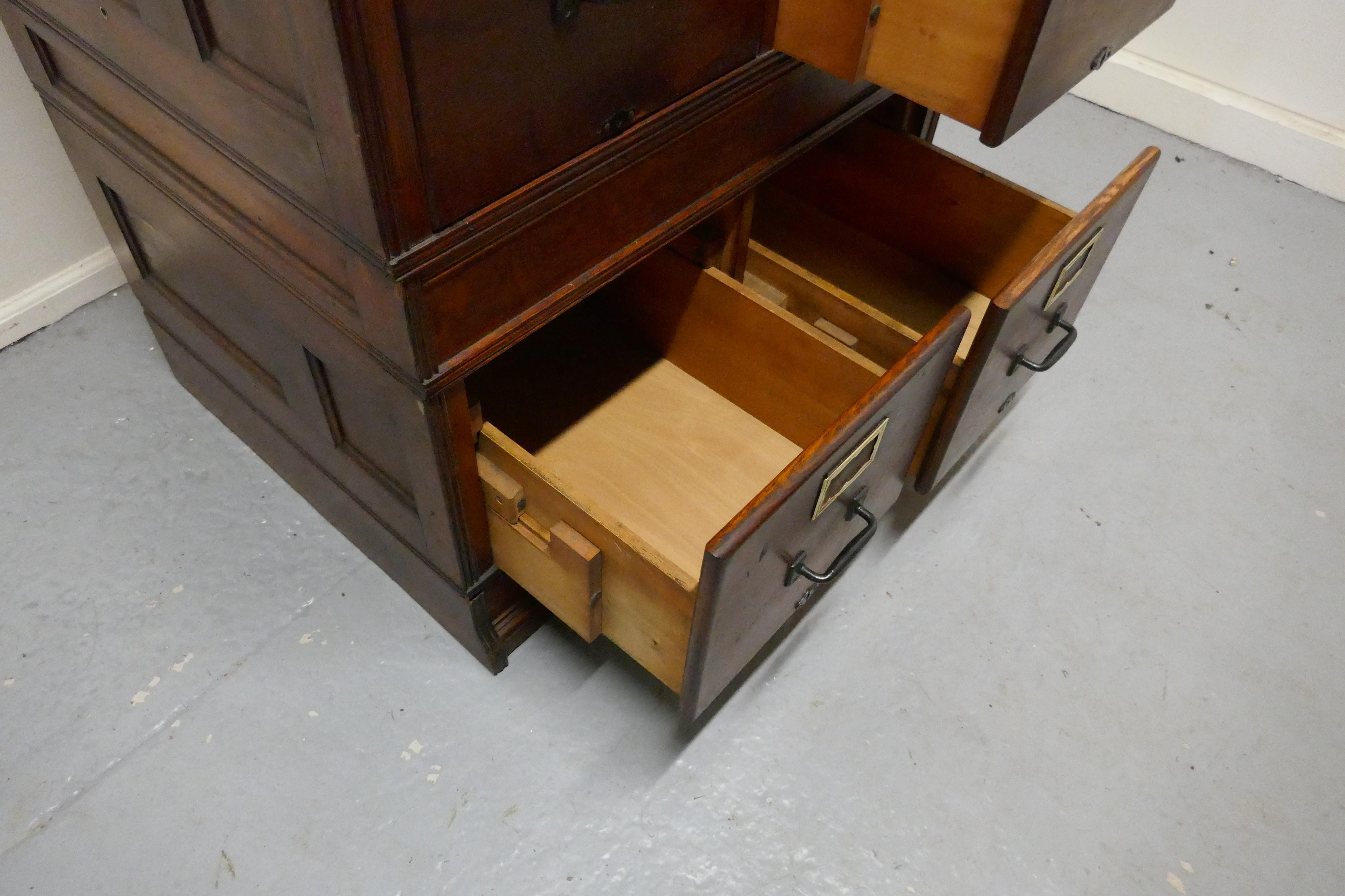 Vintage Industrie Yawman and Erbe Stapeln Aktenschrank 2