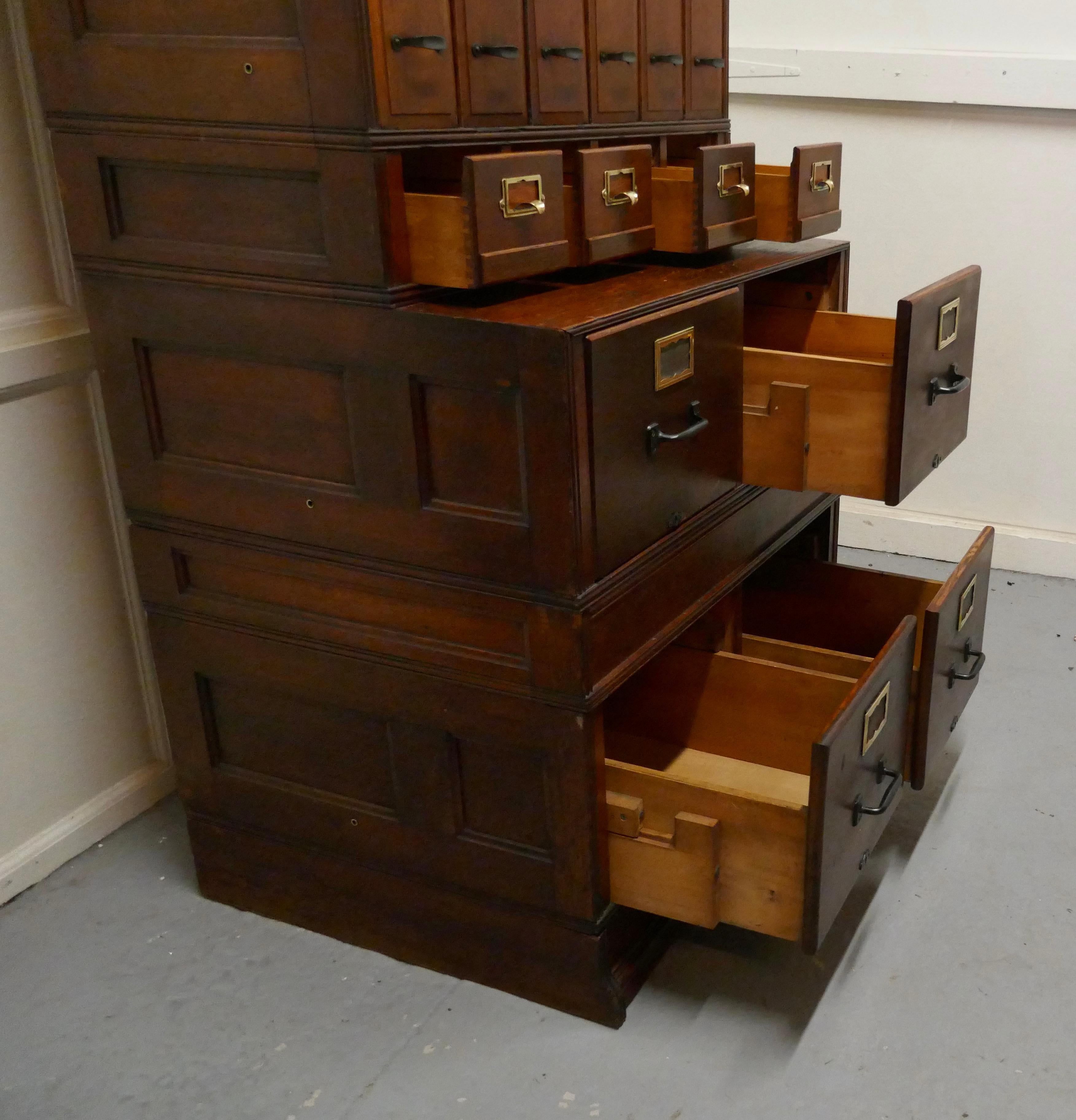Vintage Industrie Yawman and Erbe Stapeln Aktenschrank 3