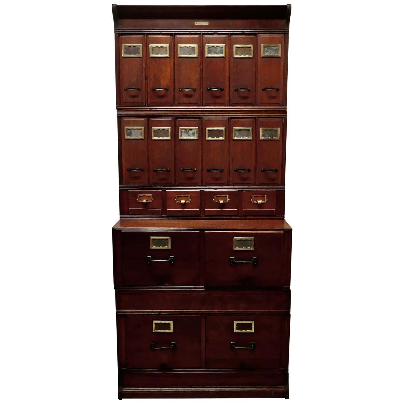 Vintage Industrial Yawman and Erbe Stacking Filing Cabinet For Sale at ...