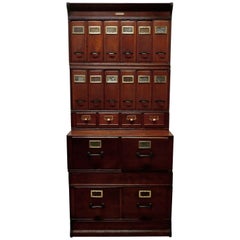 Vintage Industrie Yawman and Erbe Stapeln Aktenschrank