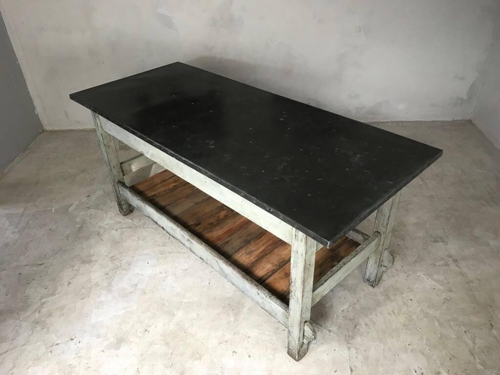 antique work table island