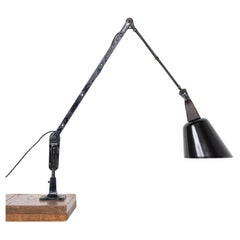 Vintage Industrial 'Zonalite' Adjustable Machinist Lamp By Walligraph
