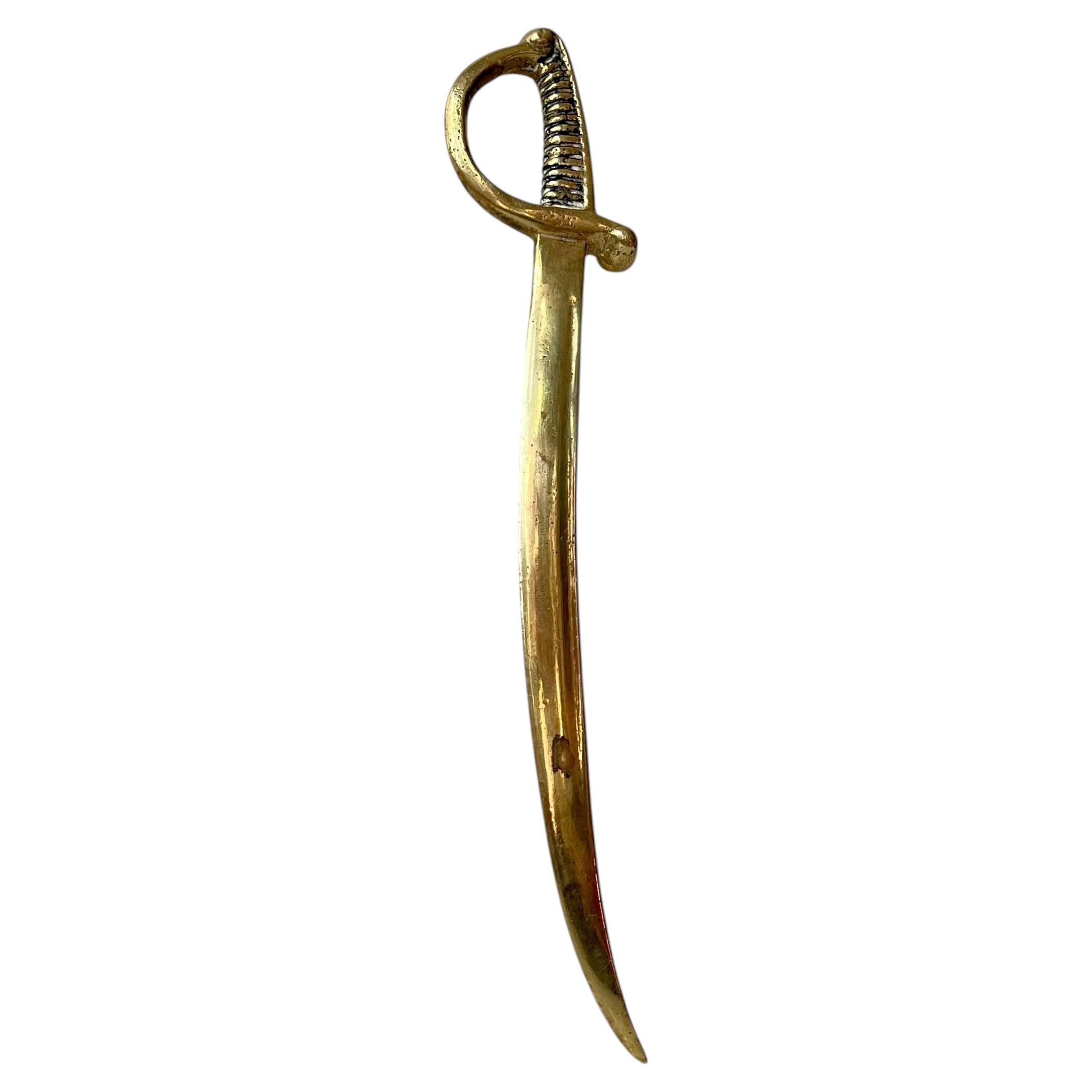 Vintage Infantry Sabre style Letter Opener in brass