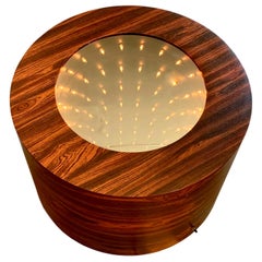 Retro Infinity Mirror Side Table