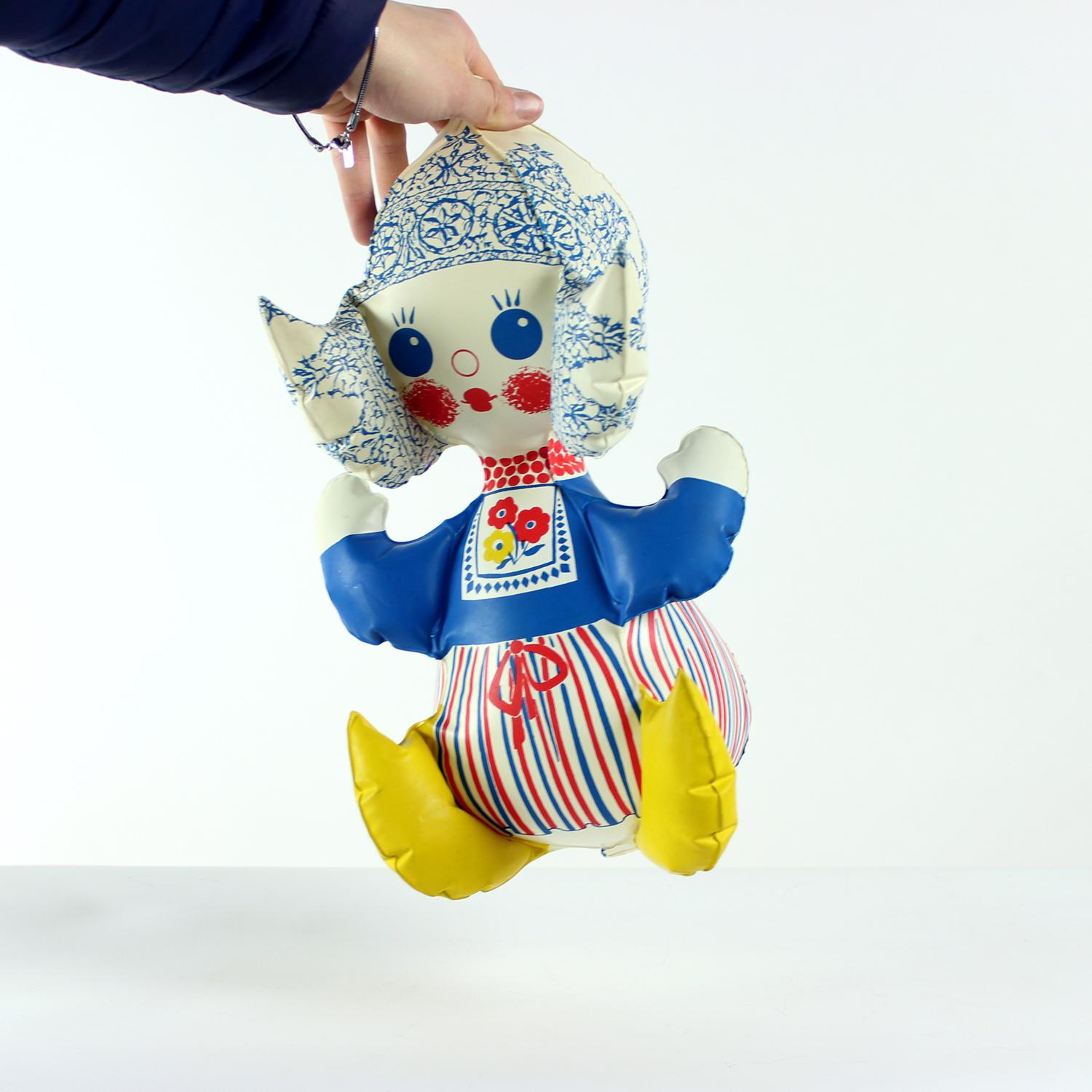 Vintage Inflatable Rubber Doll By Libuse Niklova, Czechoslovakia 1970s For Sale 7