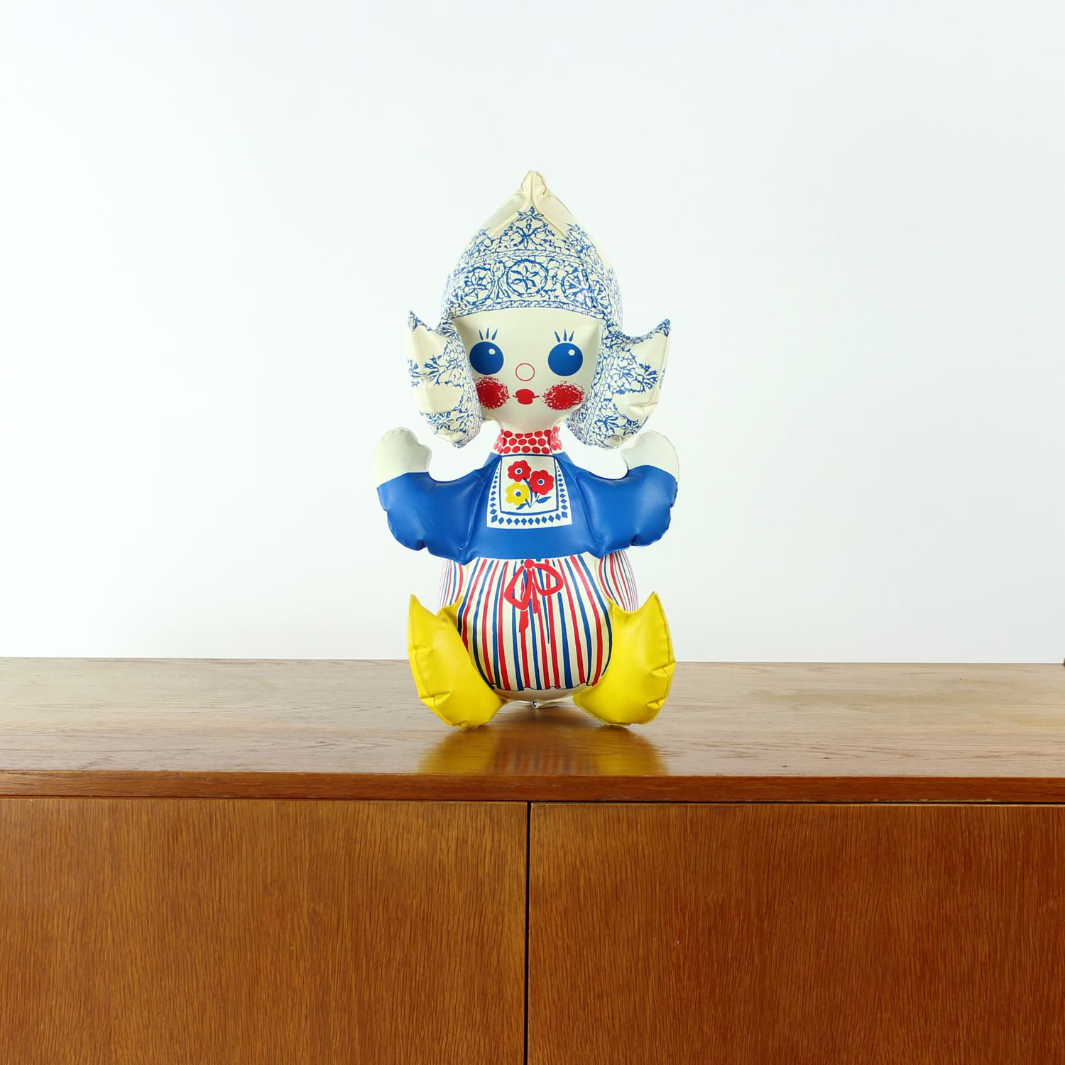 Vintage Inflatable Rubber Doll By Libuse Niklova, Czechoslovakia 1970s For Sale 8