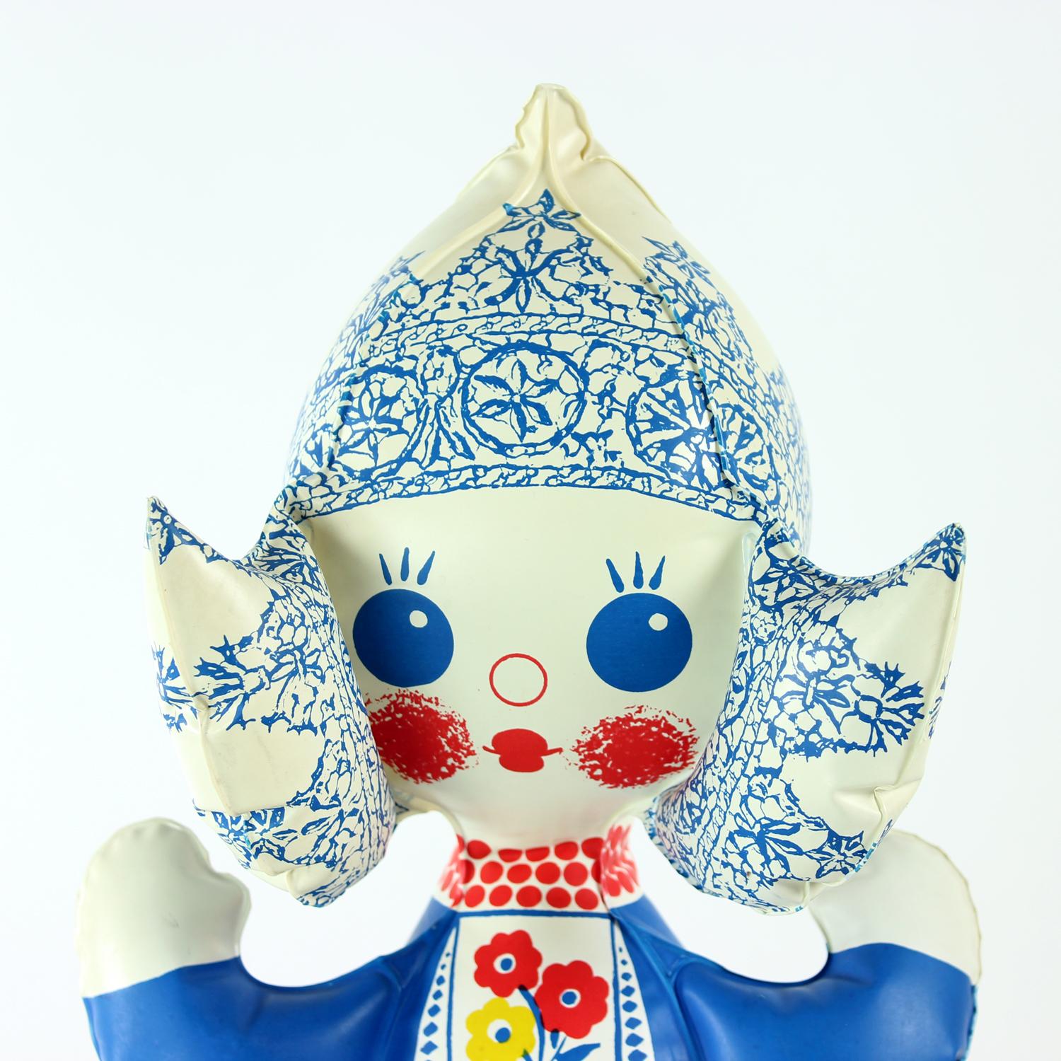 Vintage Inflatable Rubber Doll By Libuse Niklova, Czechoslovakia 1970s For Sale 2