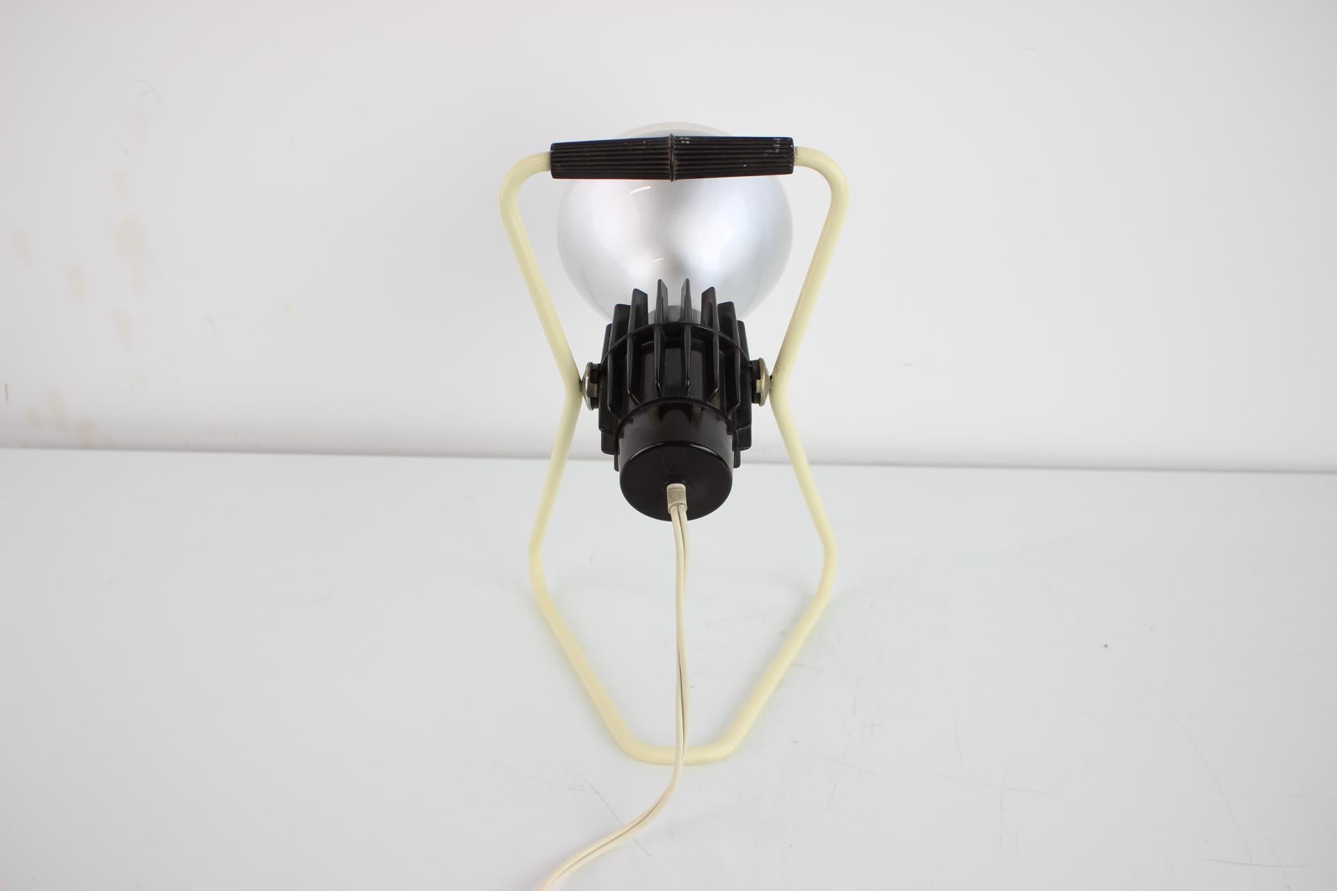 Mid-Century Modern Lampe Infraphile Philips Hollande 1960 en vente